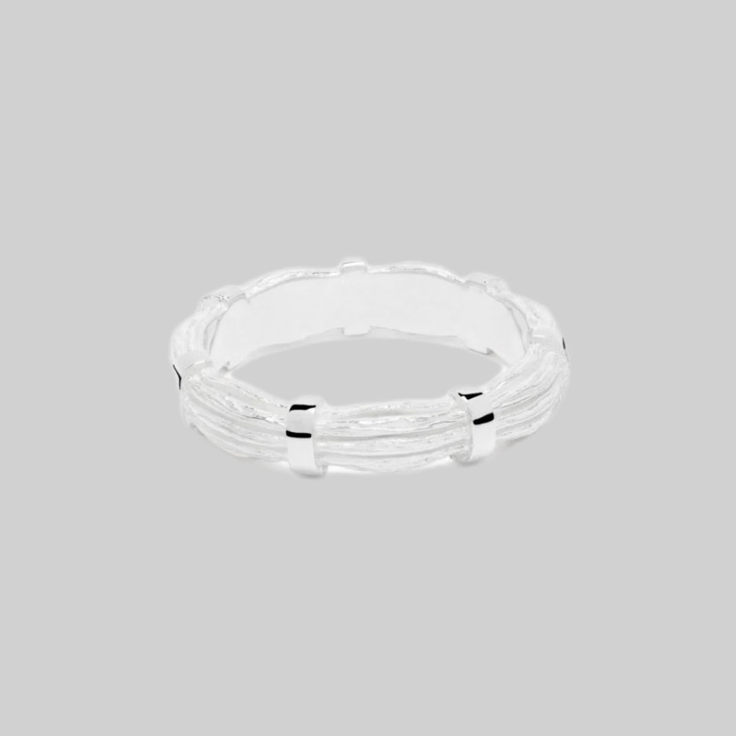  Bleue Burnham ring, men, silver, front