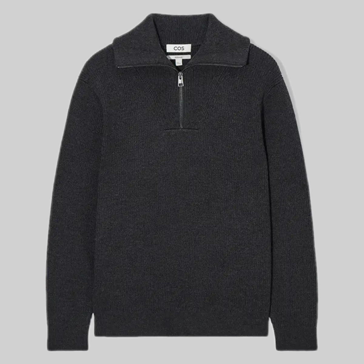 Cos knitwear, men, gray, front