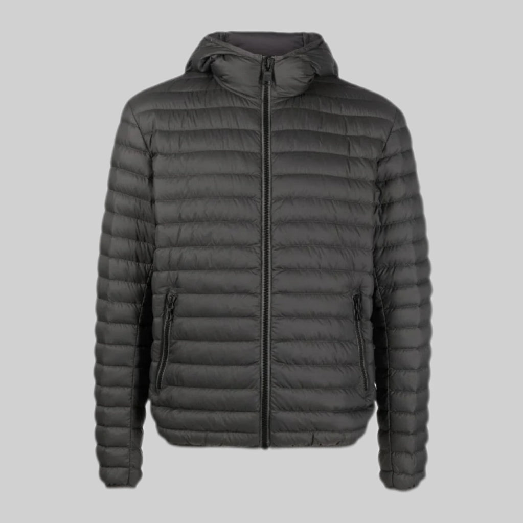 Hooded Down Jacket - Dark Gray