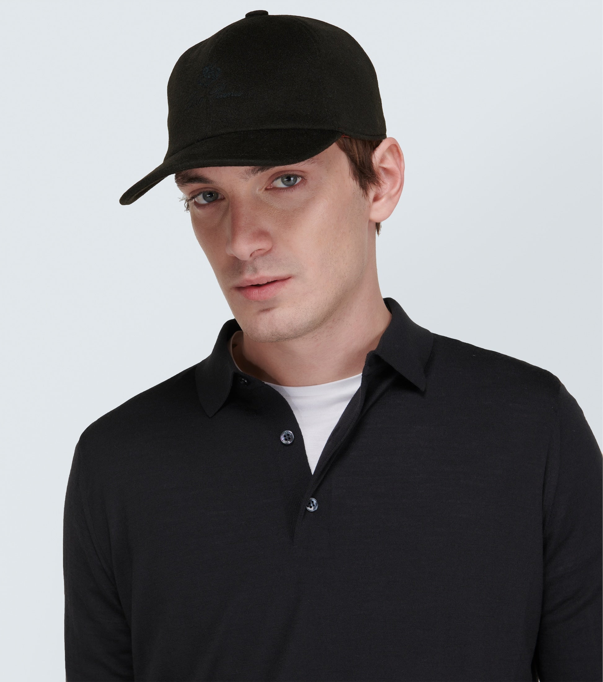  Loro Piana cap, blue, men, frontside, model