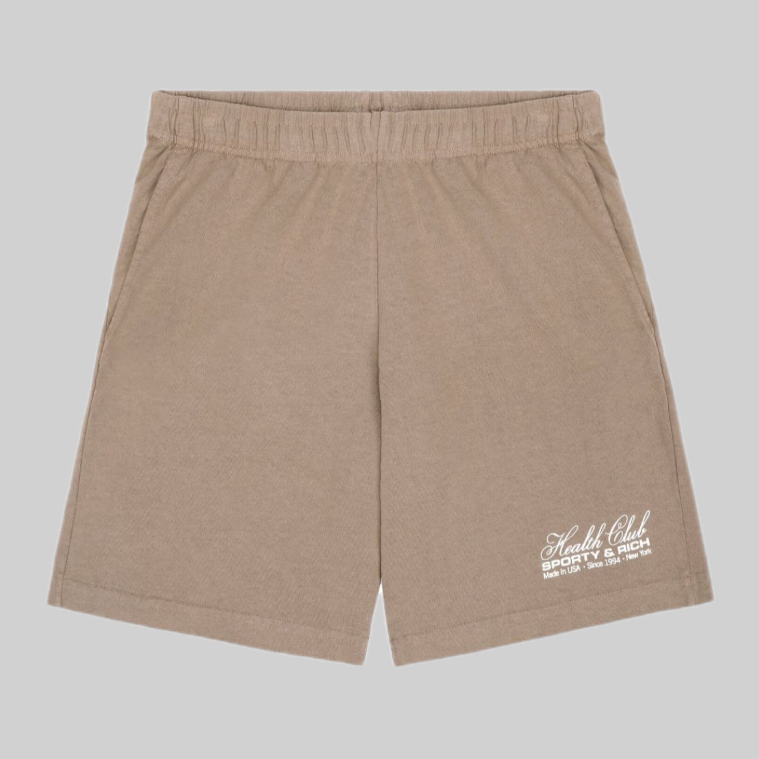 Sporty & Rich shorts, men, beige, frontside