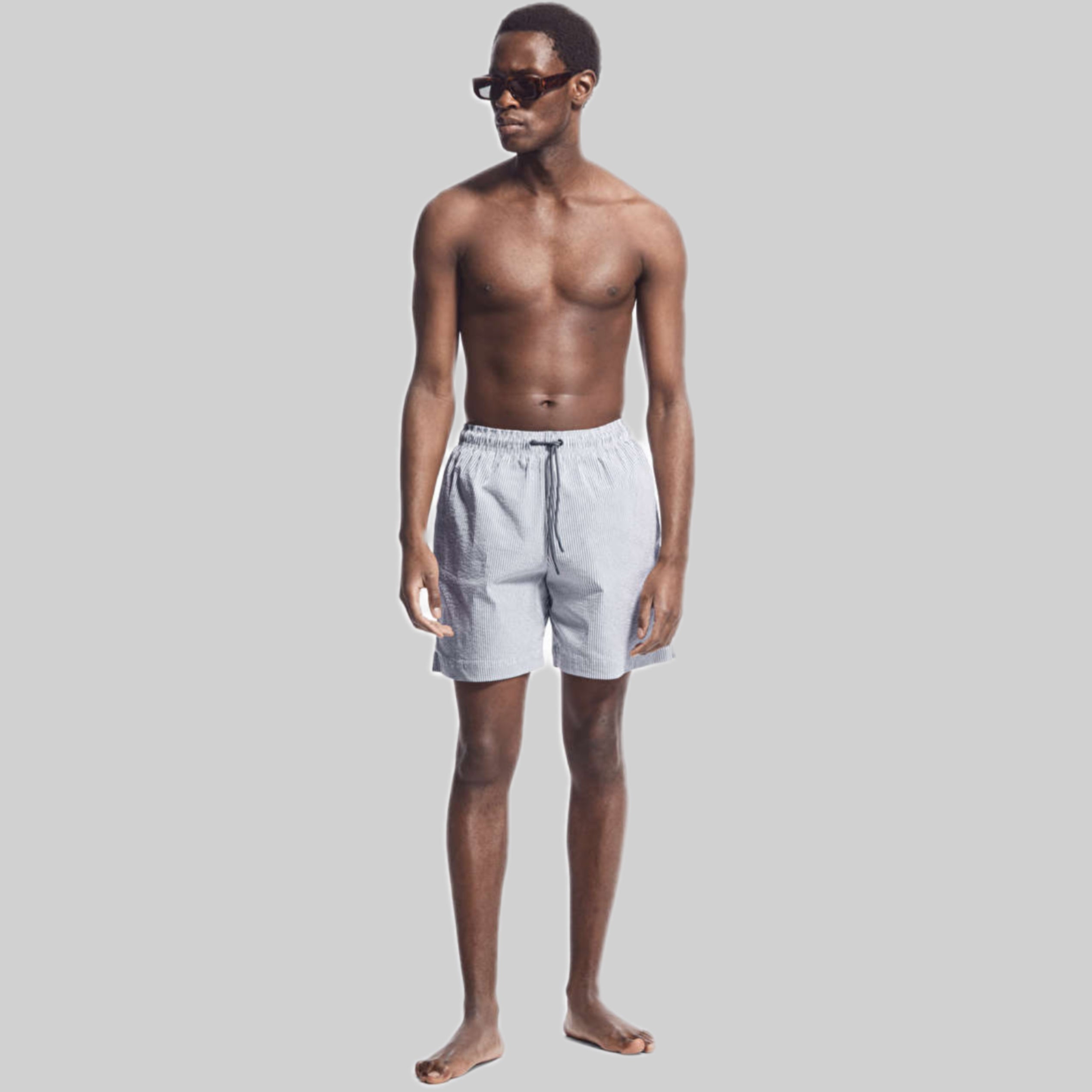 cos swimshorts, men, white, frontside model