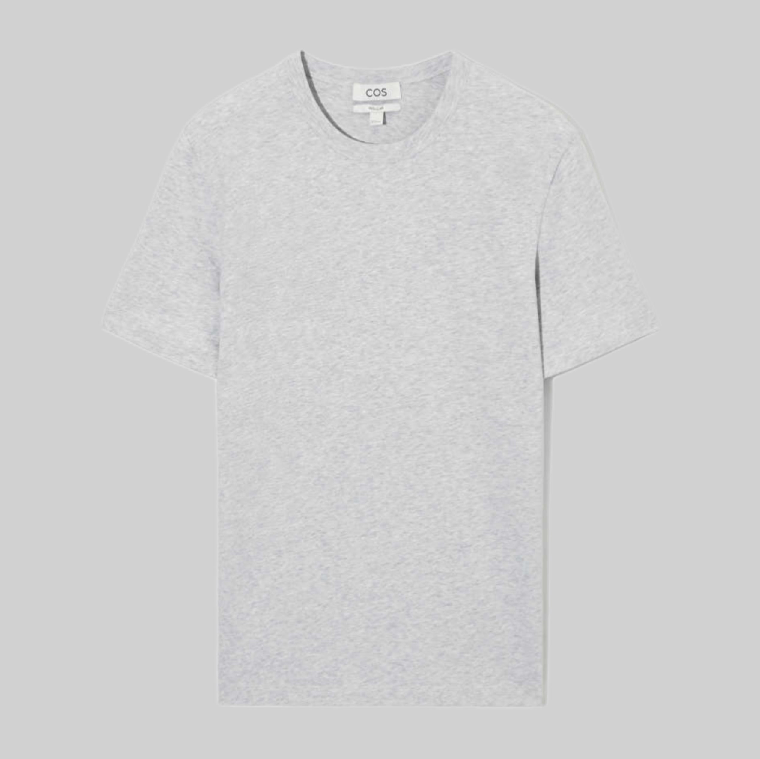 cos t-shirt, gray, men, frontside