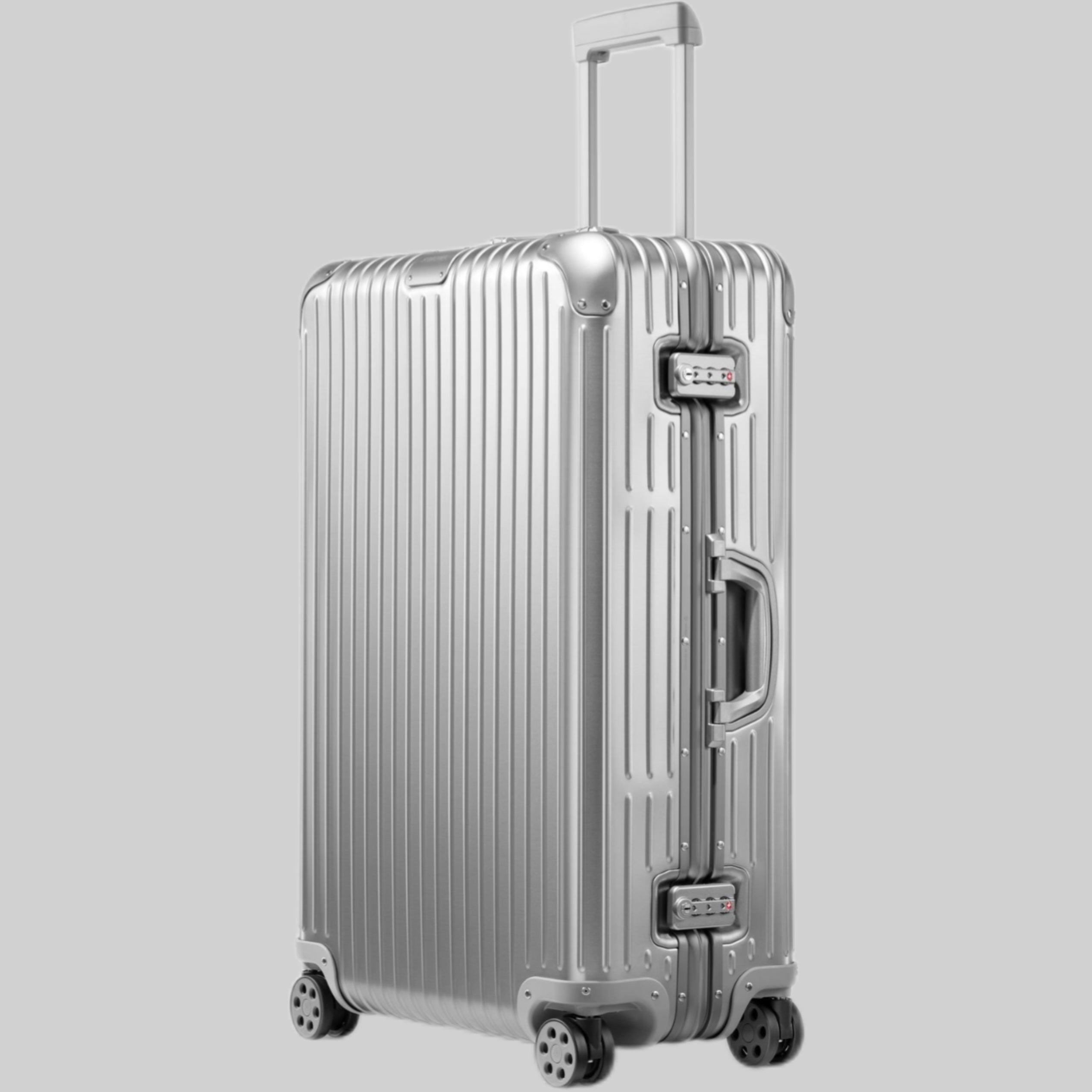 RIMOWA suitcase, silver, frontside