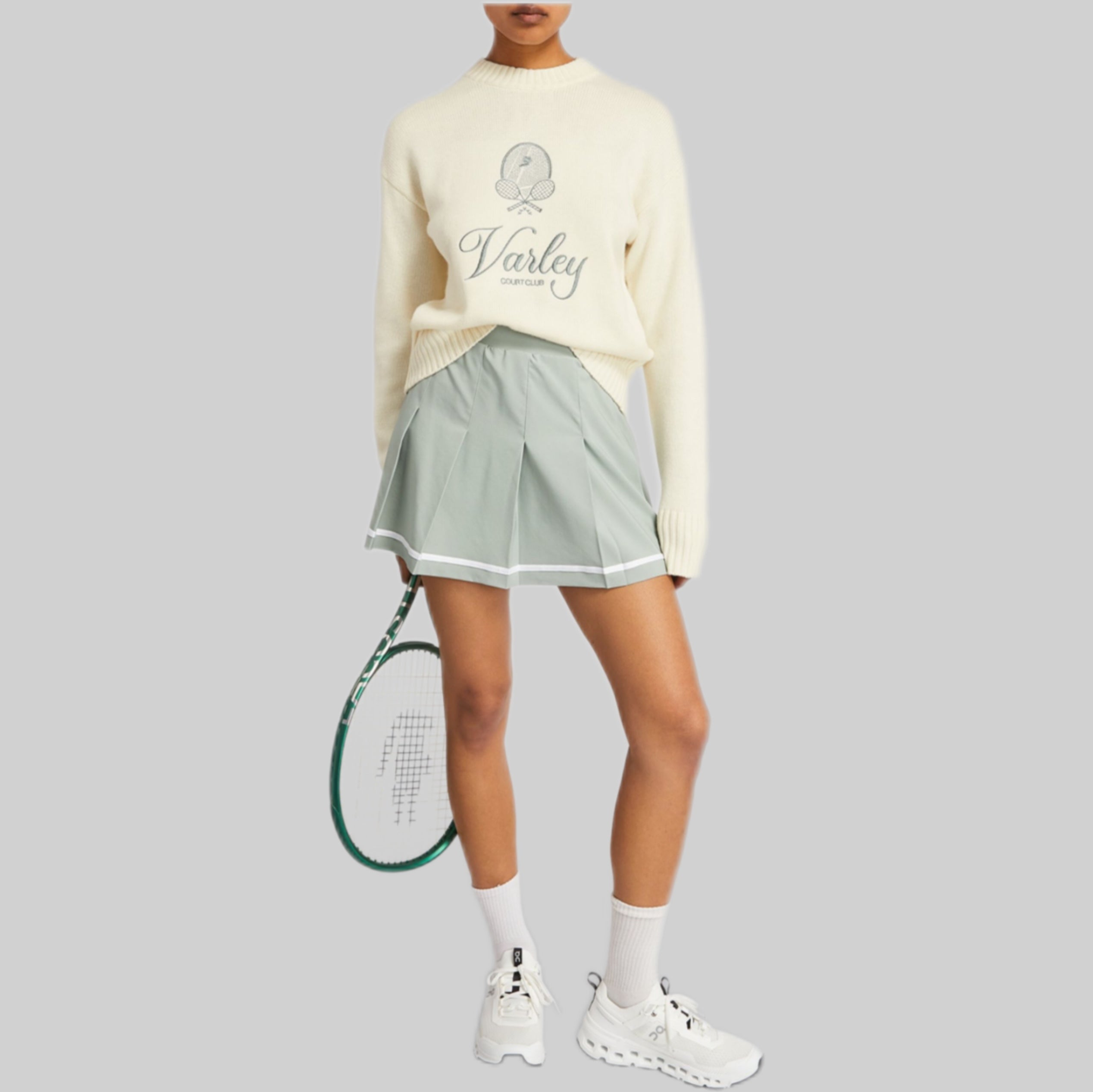 VARLEY sweater, women, white, frontside, model