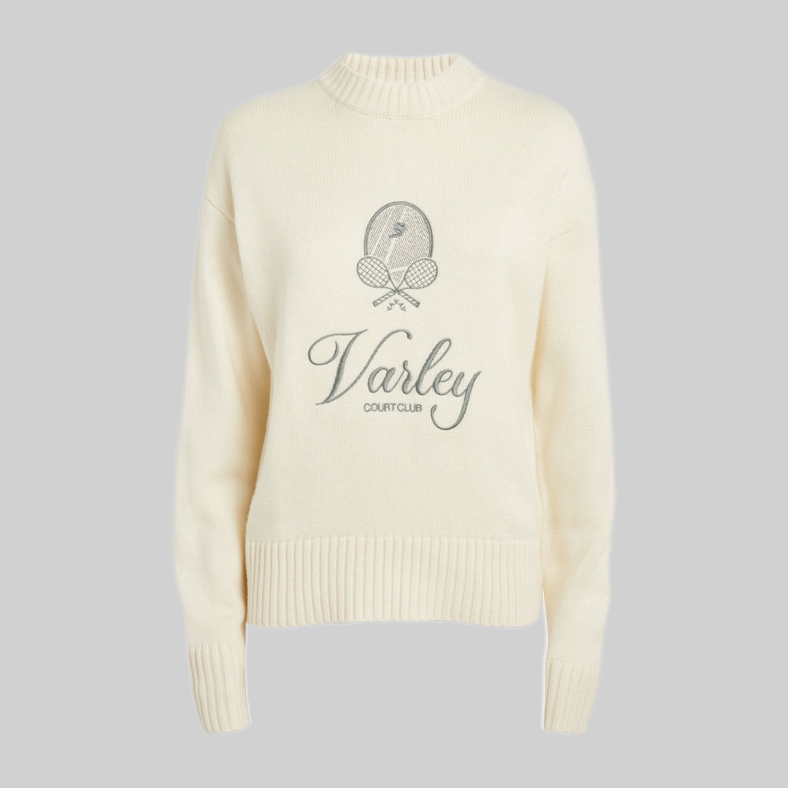 VARLEY sweater, women, white, frontside 