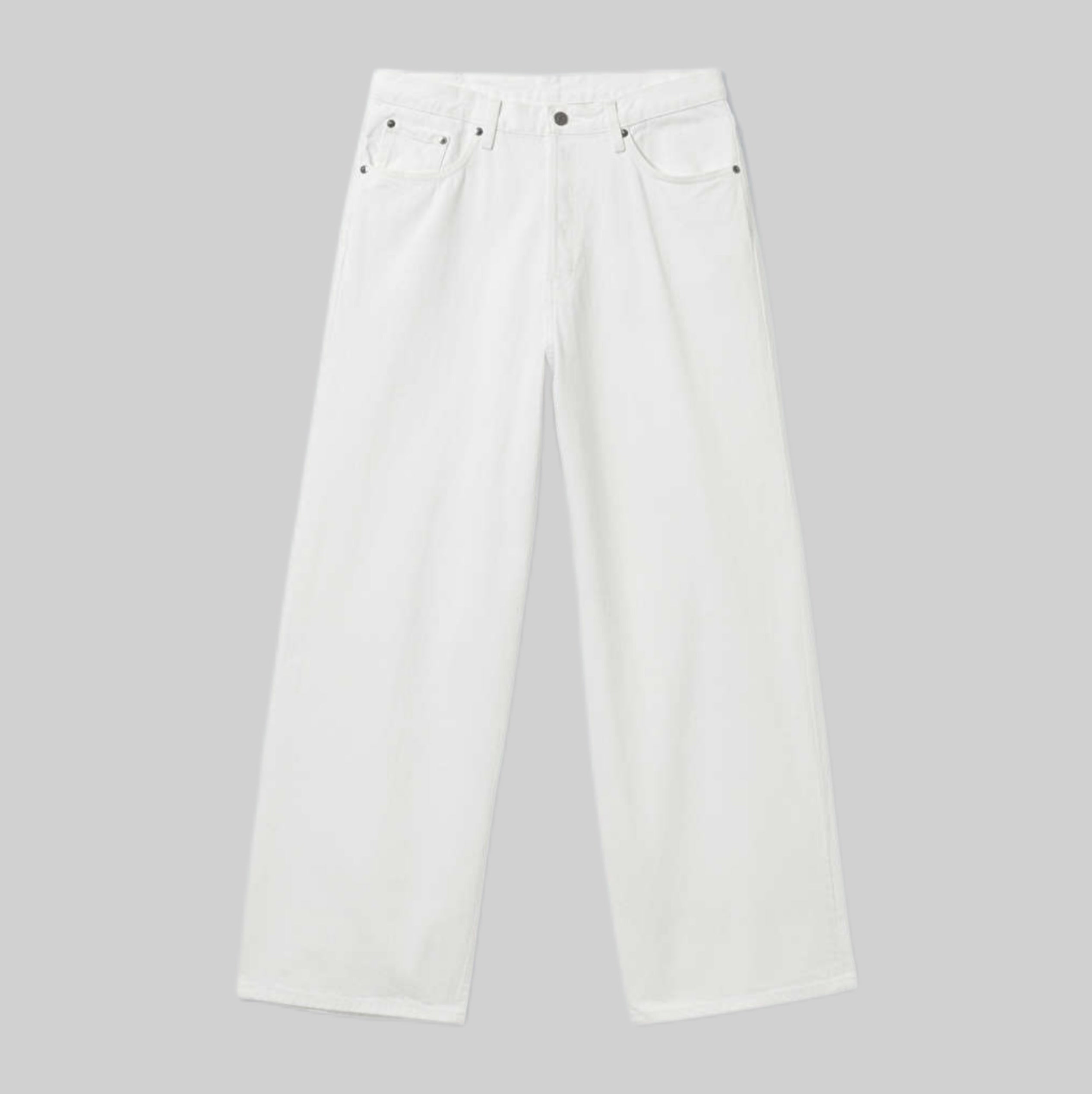 Weekday jeans, white, frontside