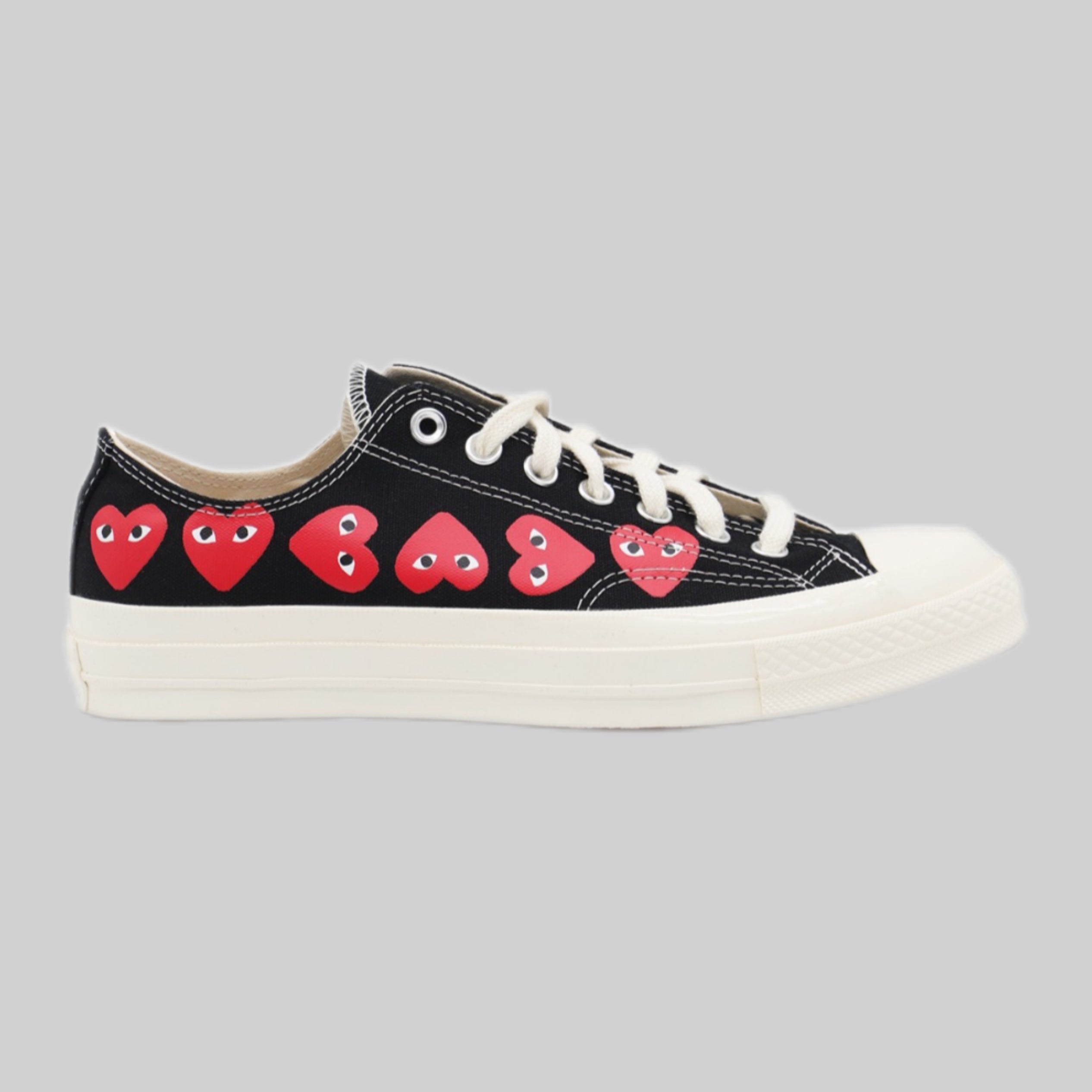 COMME DES GARCONS sneakers, women, black, frontside 