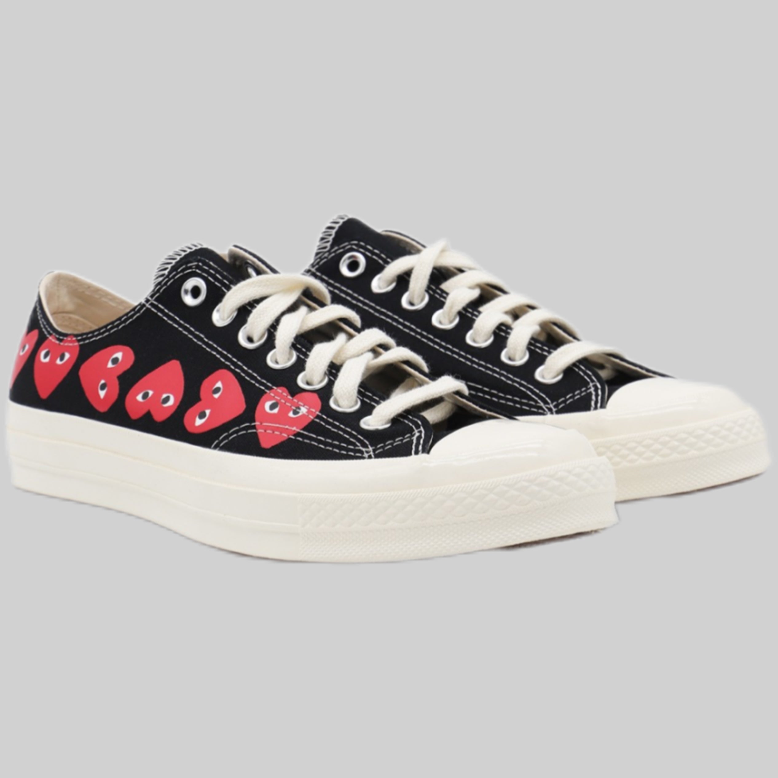 COMME DES GARCONS sneakers, women, black, frontside 