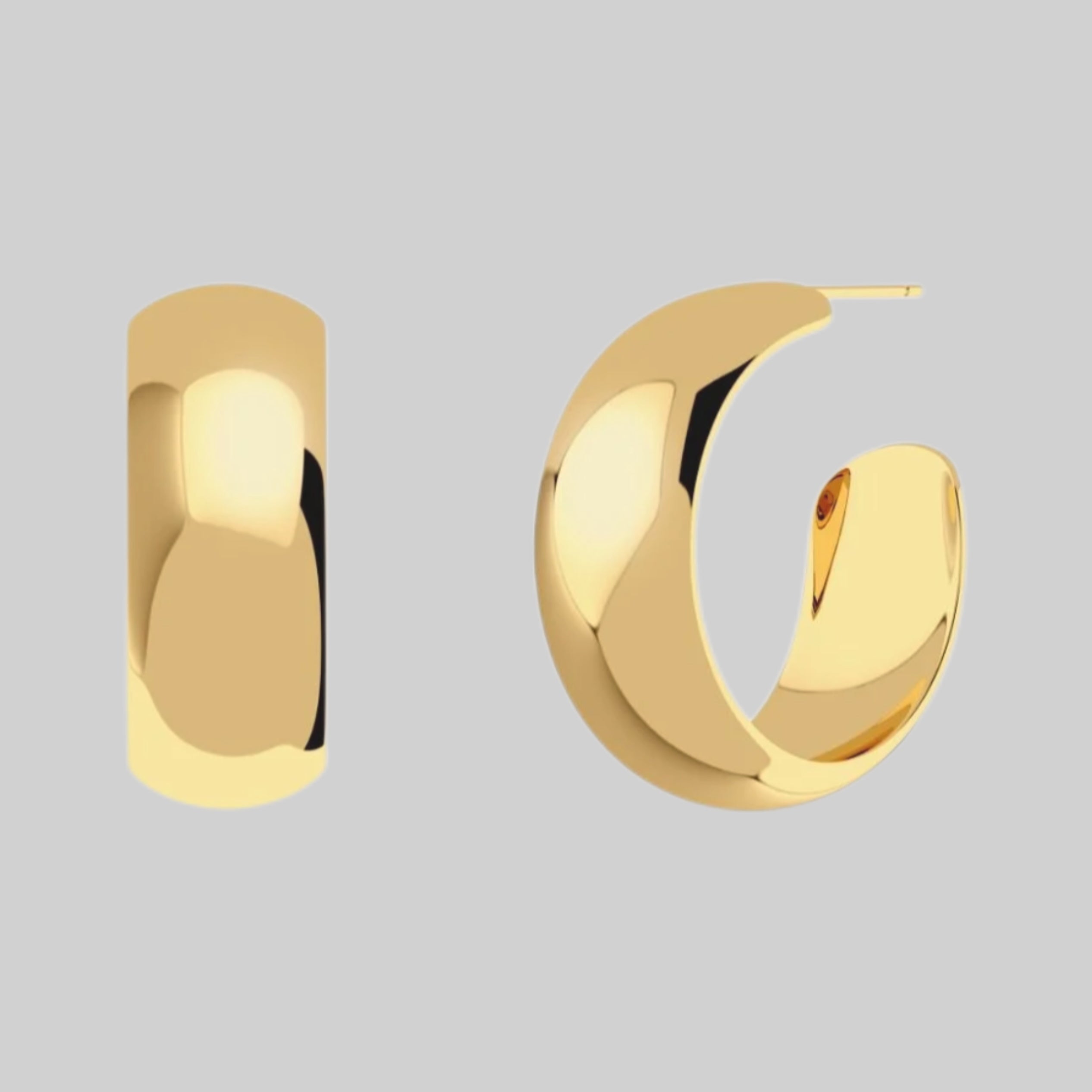 EDBLAD earrings, gold, frontside