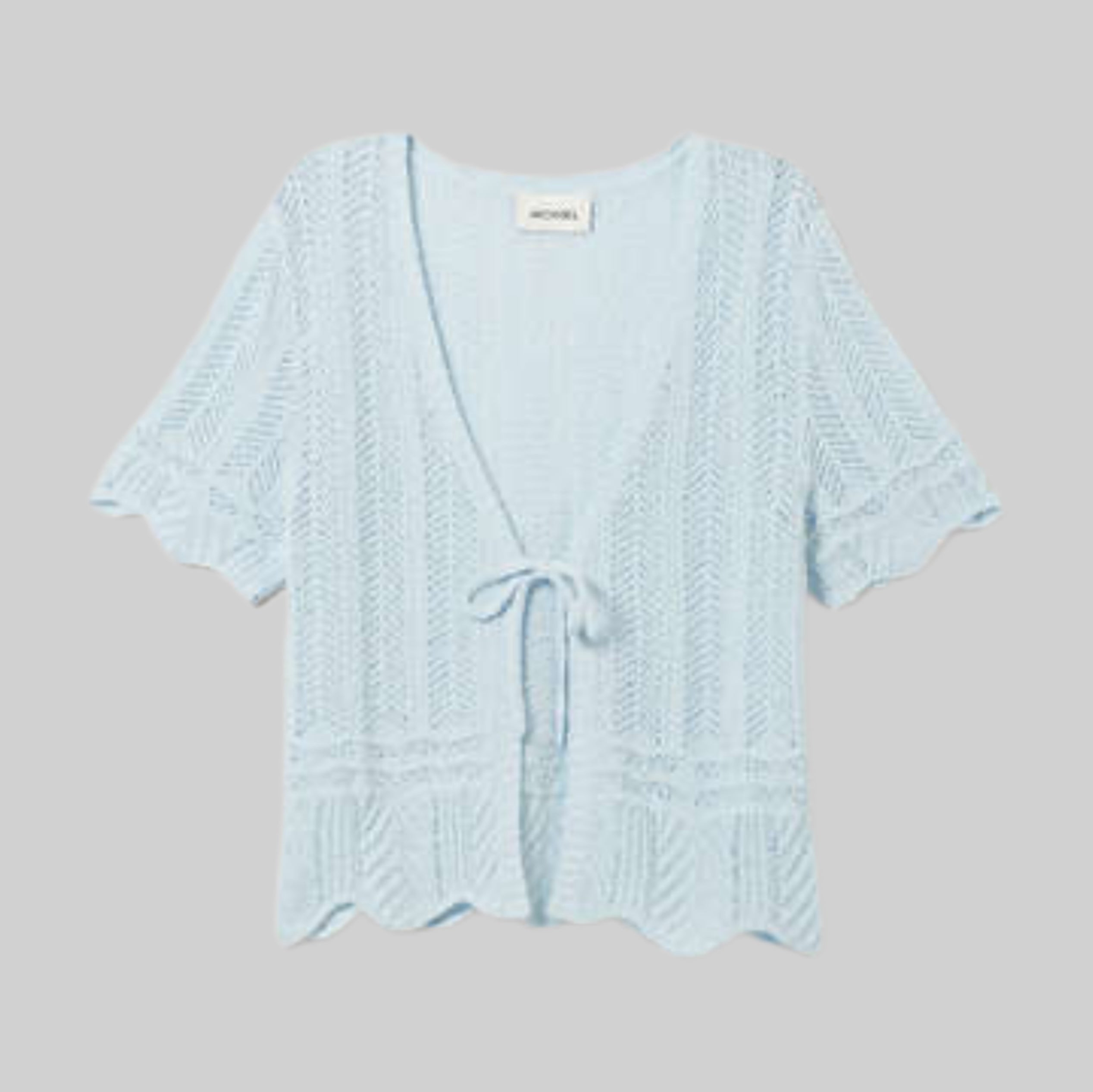 Monki top, blue, women, frontside