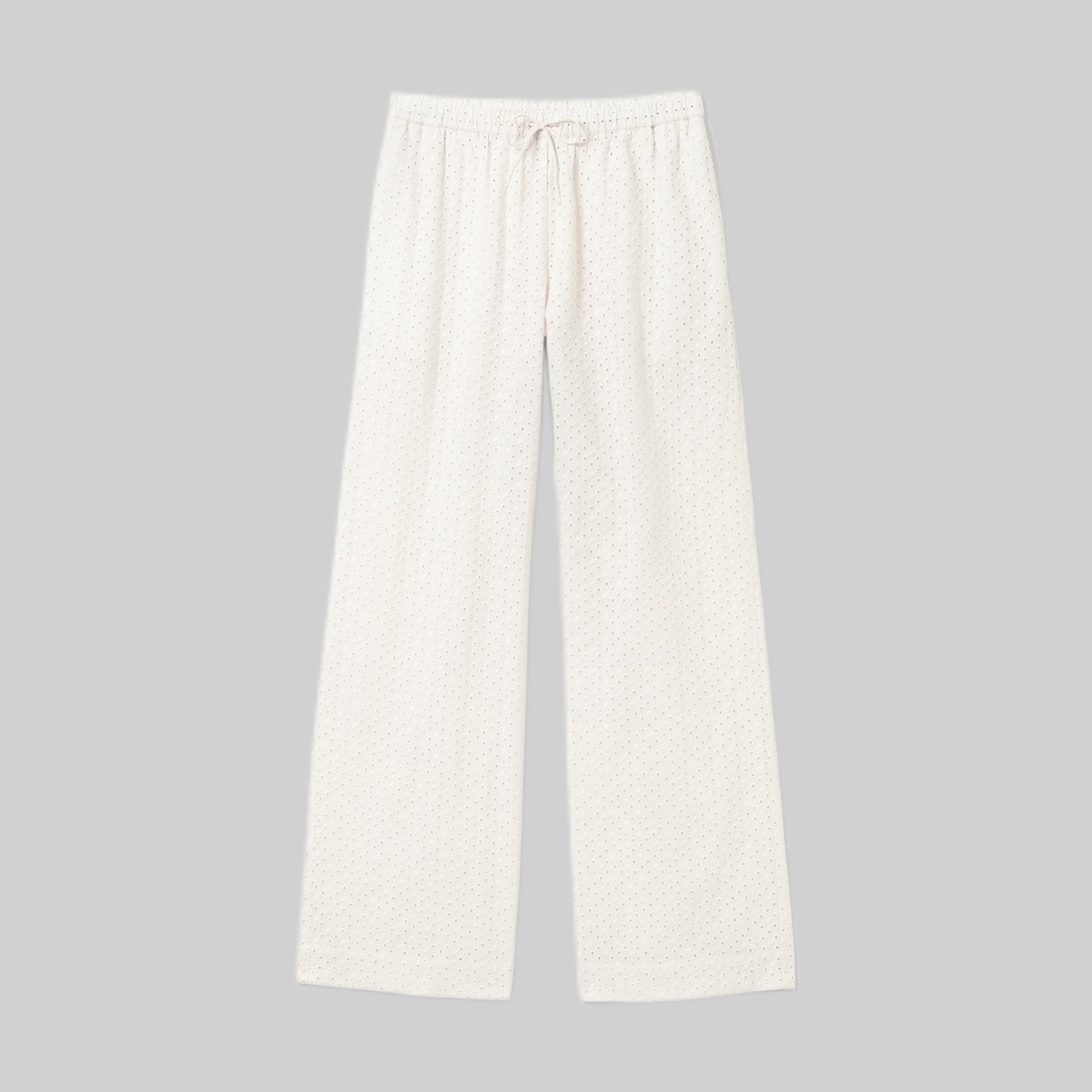 Monki pants, white women, frontside