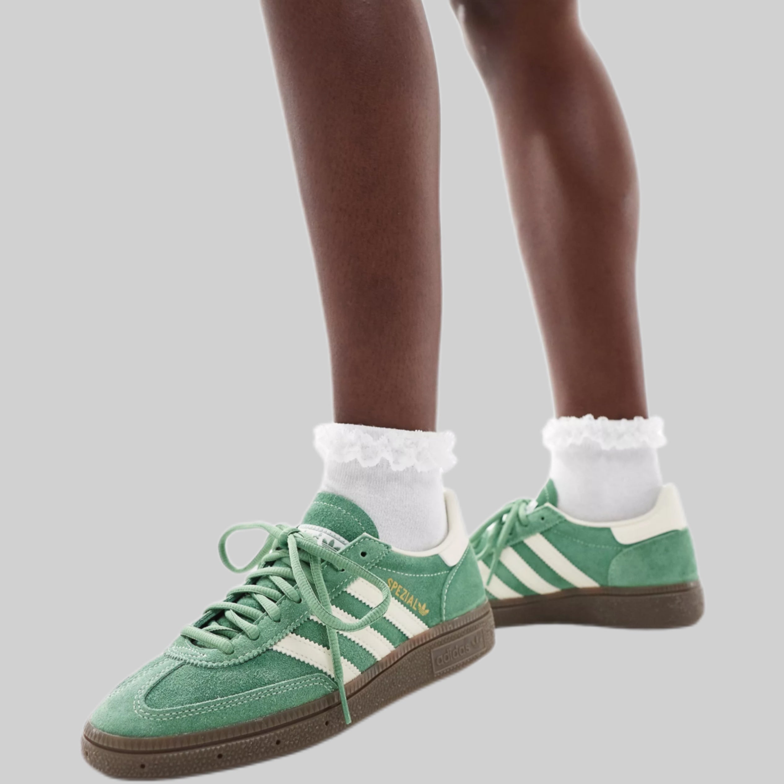 Adidas Originals sneakers, green, women, frontside