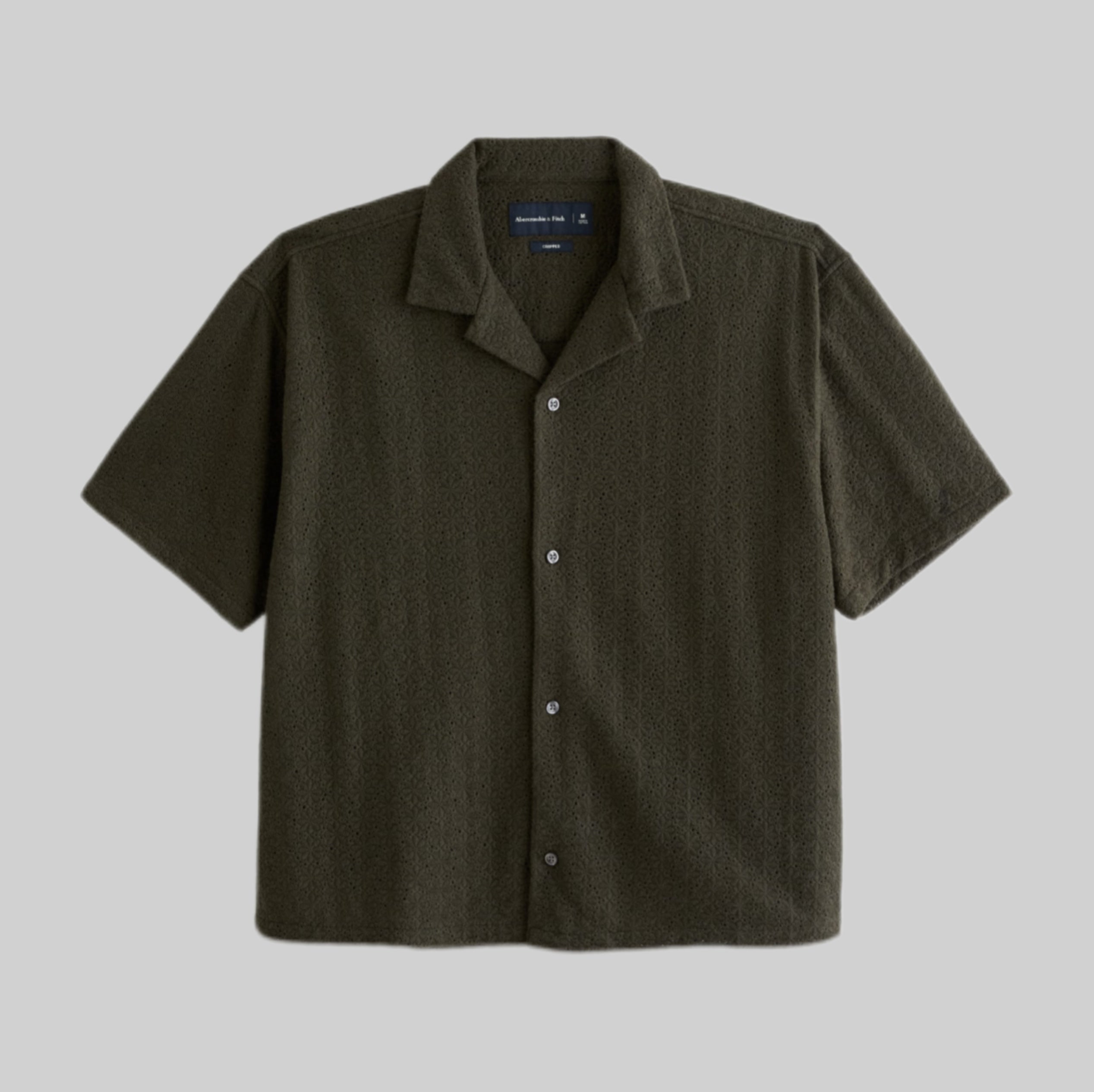 Abercrombie & Fitch shirt, green, frontside, men