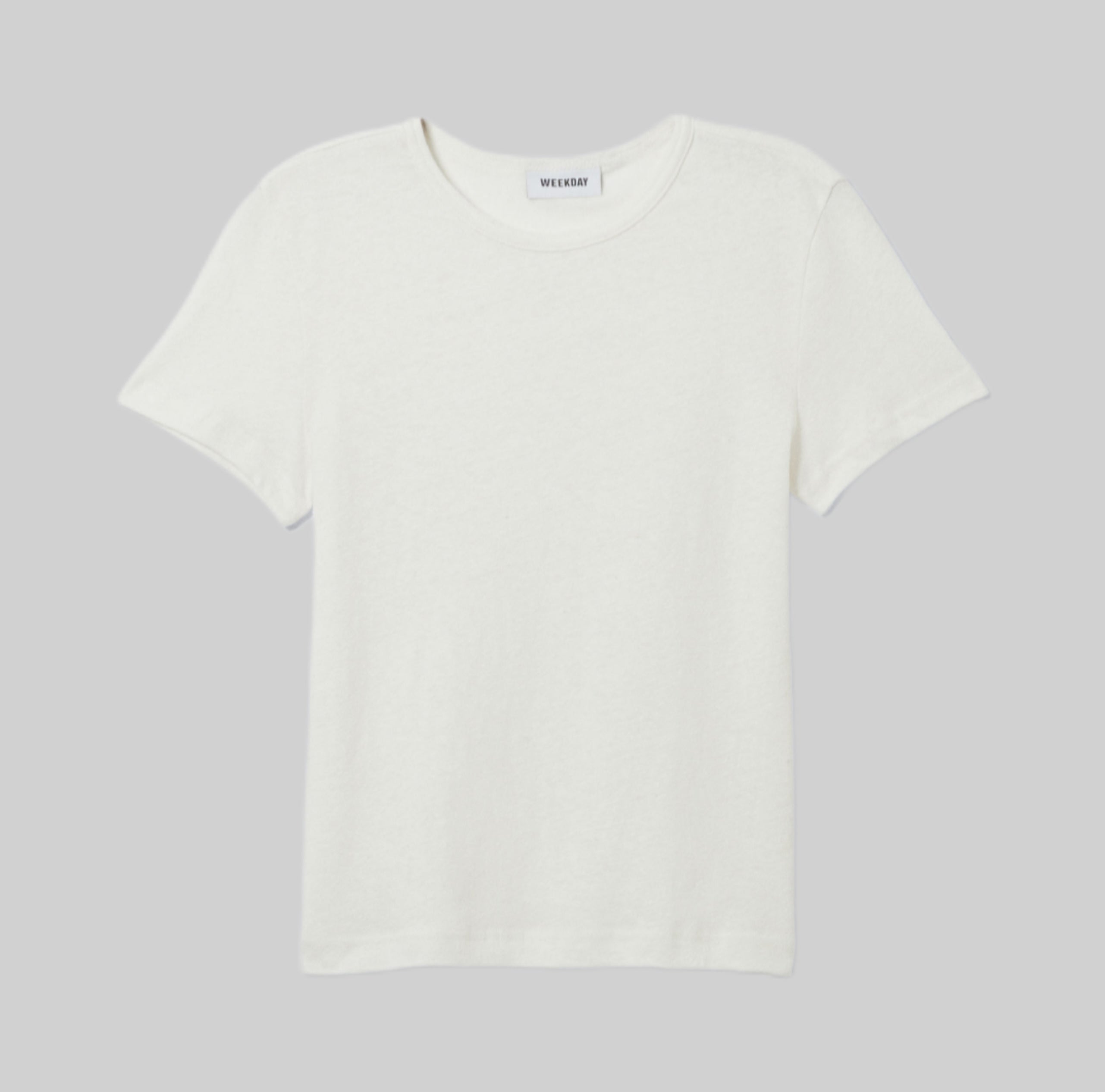 Weekday t-shirt, white, women, frontside