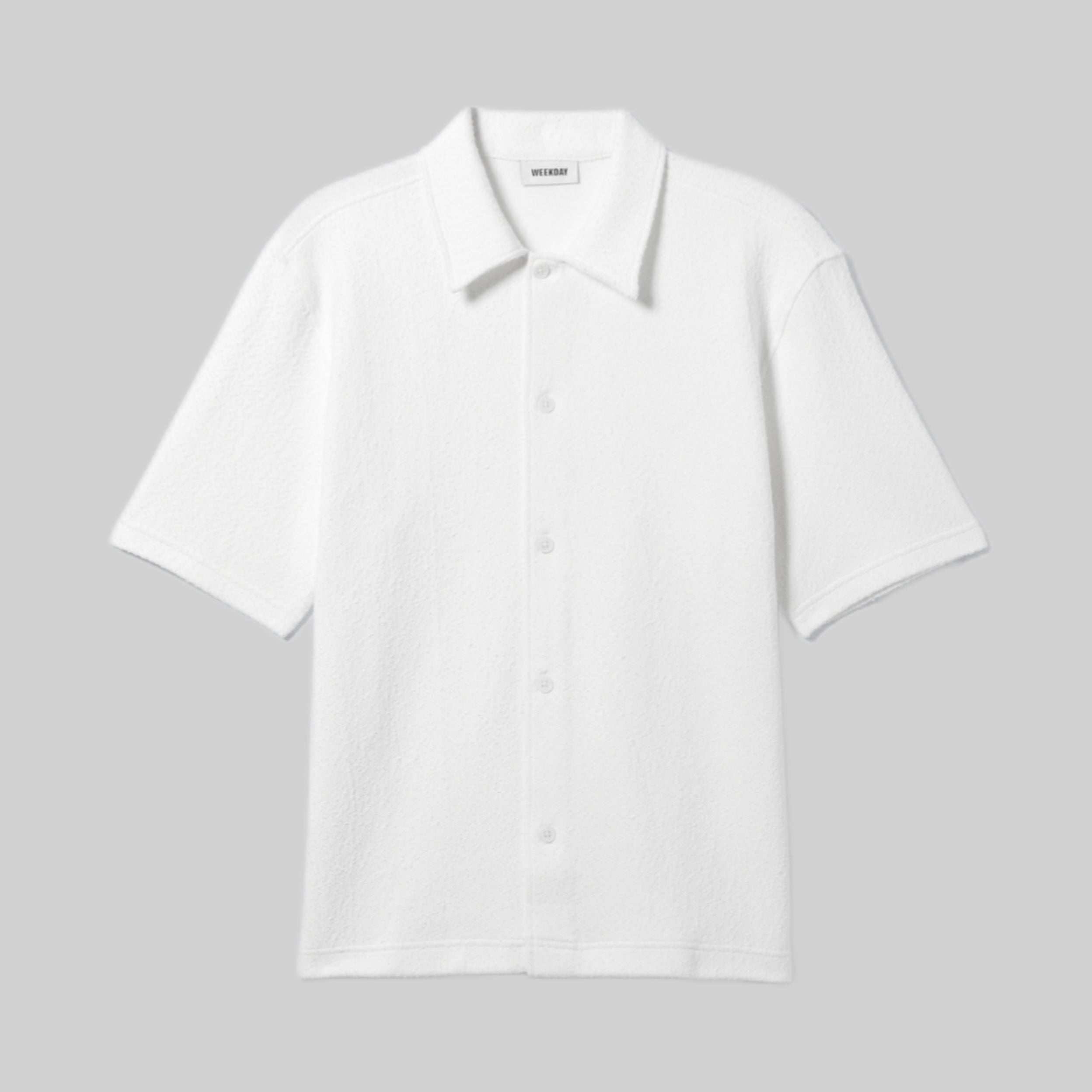 Weekday shirt, men, white, frontside