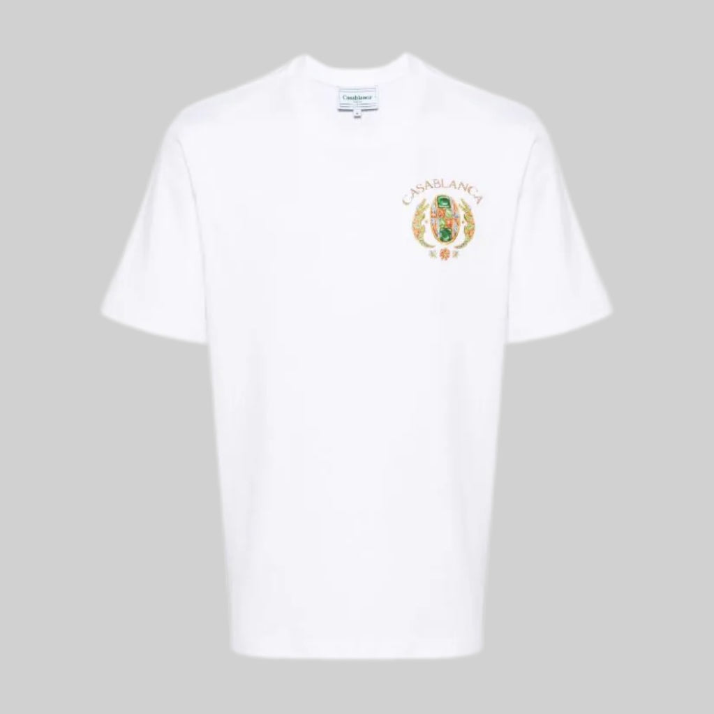 CASABLANCA t-shirt, white, frontside, men