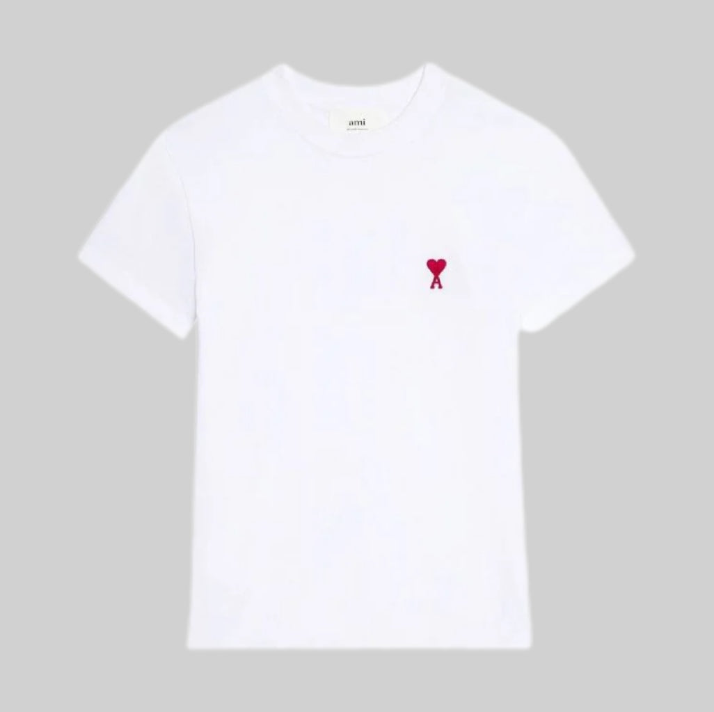 AMI Paris t-shirt, white, frontside, men