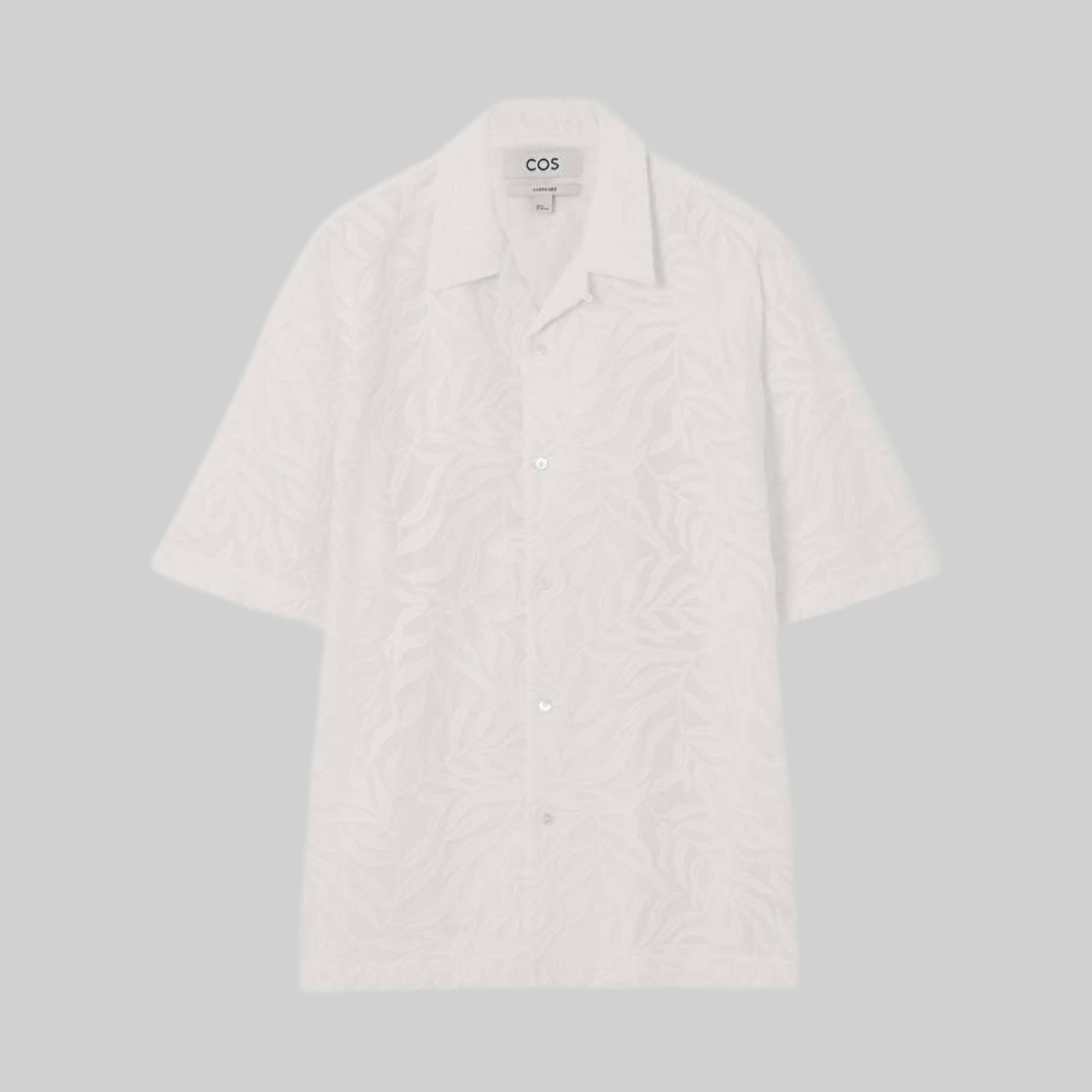 Cos shirt, white, frontside, men