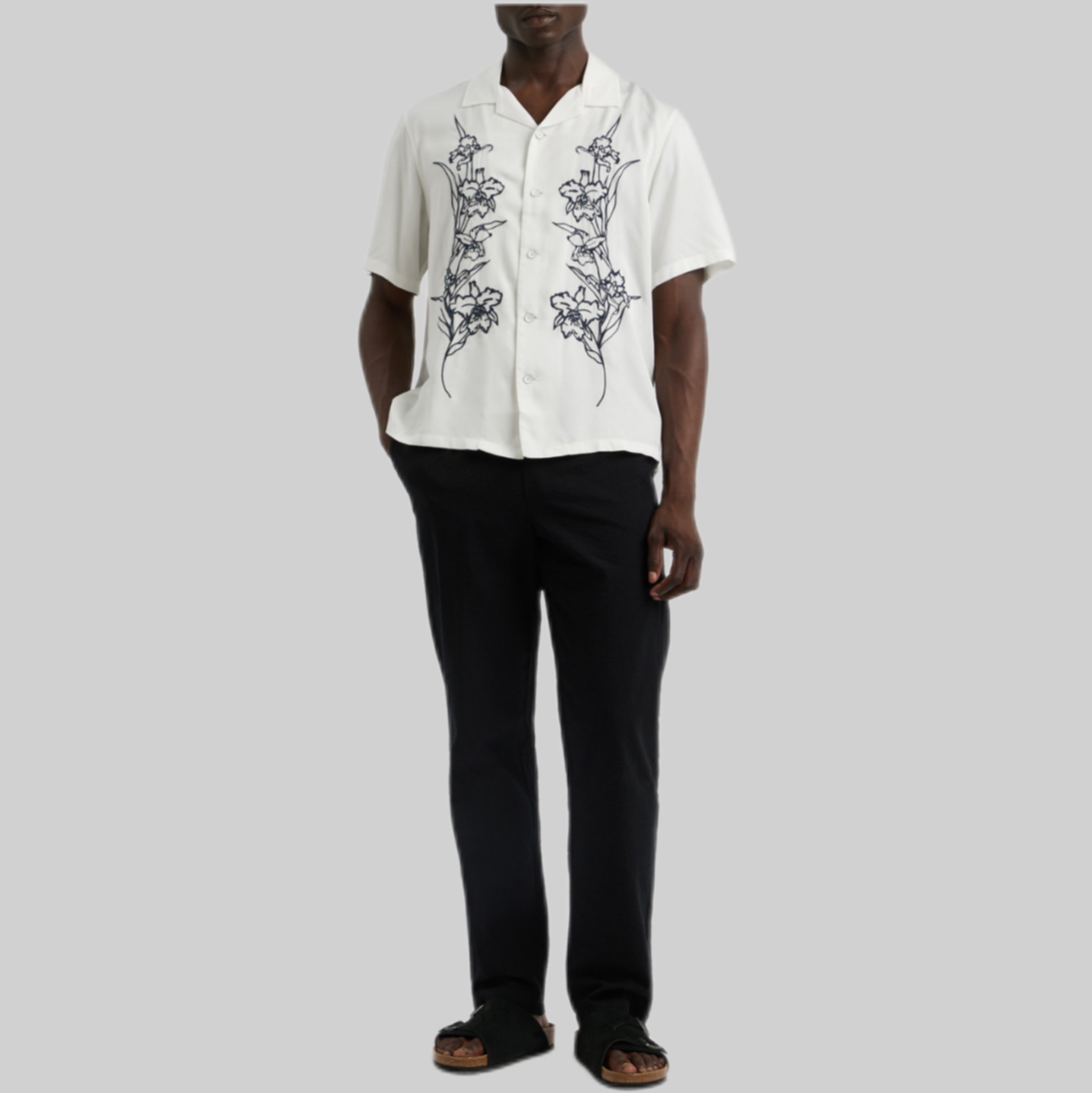 RAG & BONE shirt, frontside, men, white, model