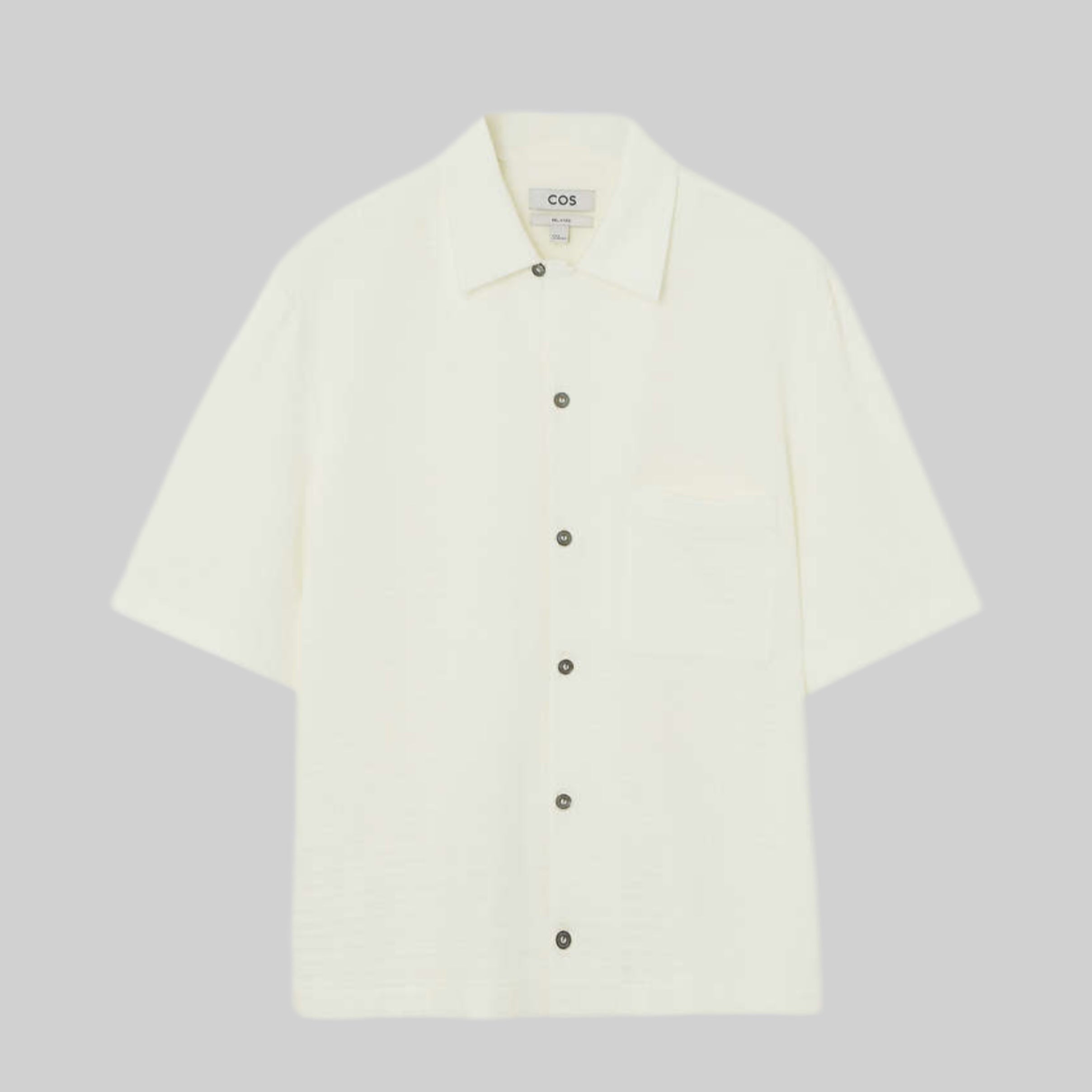 Cos shirt, men, frontside, white