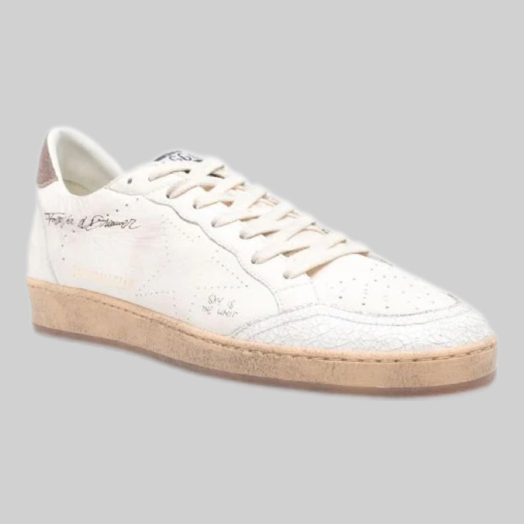 Golden Goose sneakers, ball star, men, frontside, white