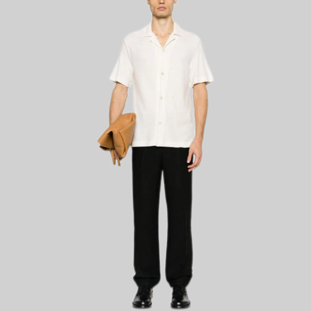 SANDRO shirt, white, men, frontside, model