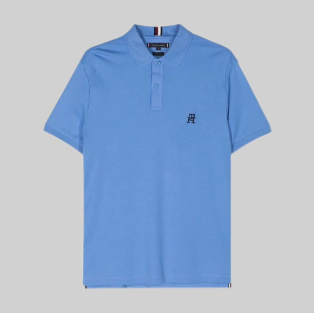 Tommy Hilfiger polo shirt, men, blue, frontside