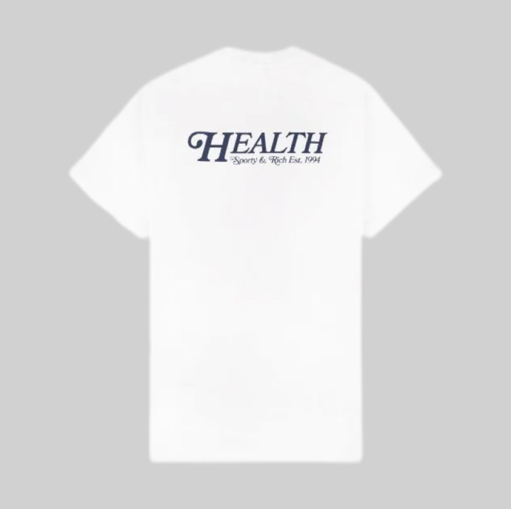 Sporty & Rich t-shirt, men, backside, white