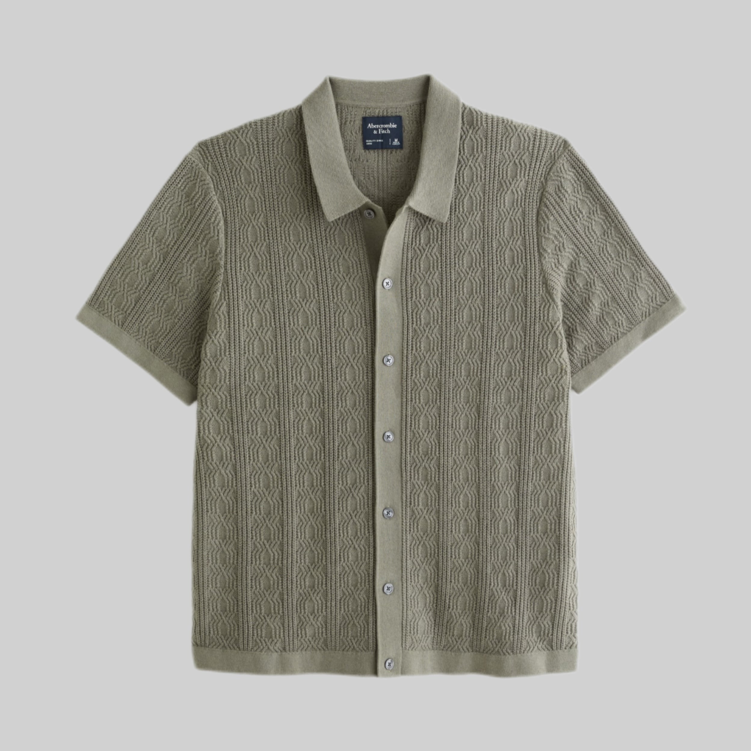 Abercrombie & Fitch shirt, men, frotnside, men, green