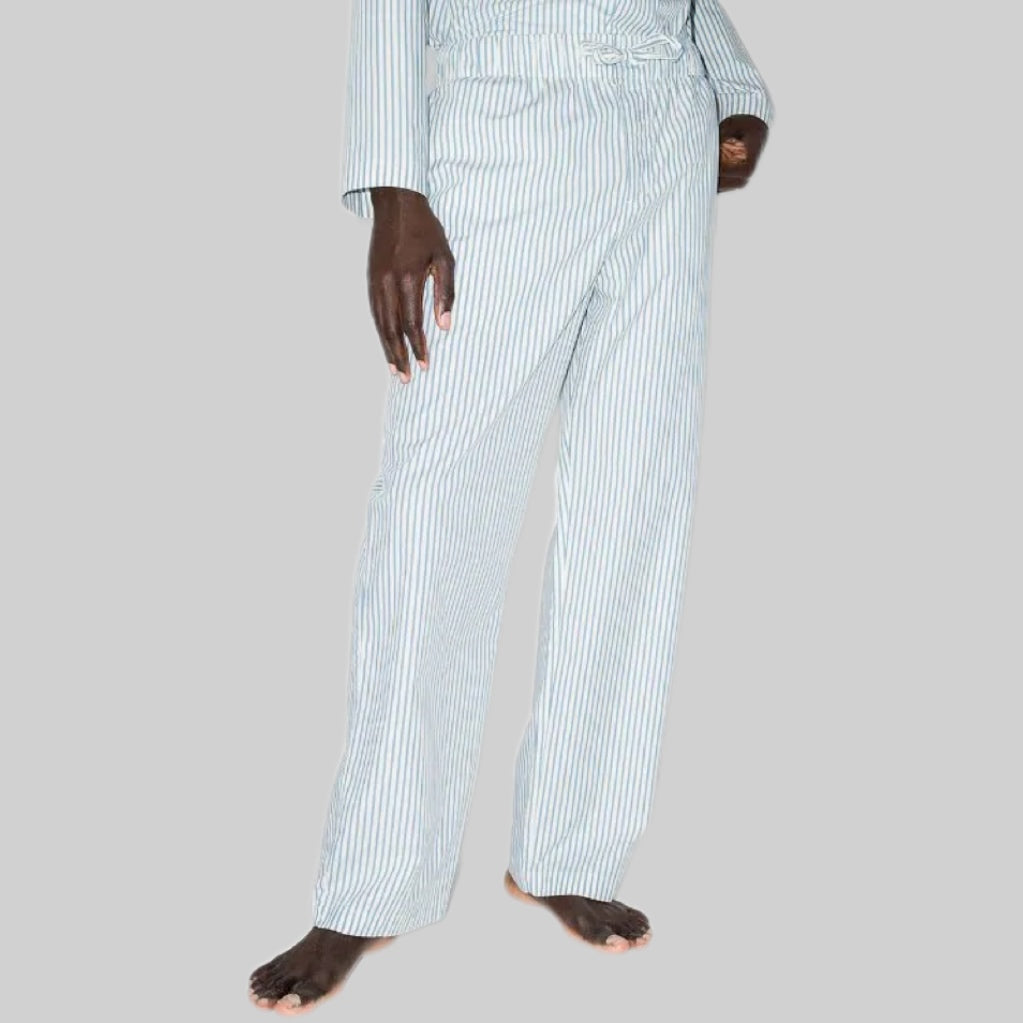 Tekla pajama, white and black, frontside, men, model