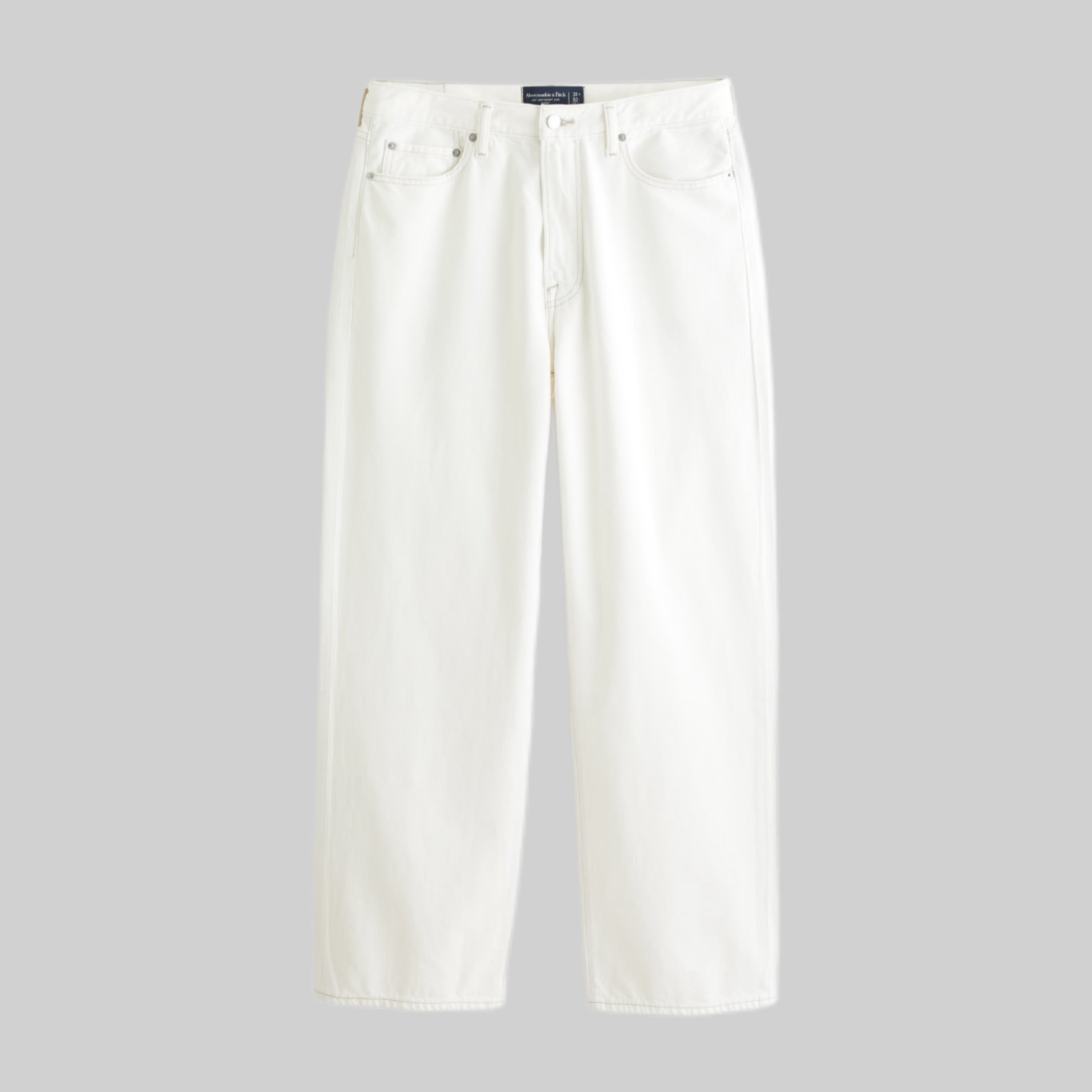 Abercrombie & Fitch jeans, men, frontisde, white