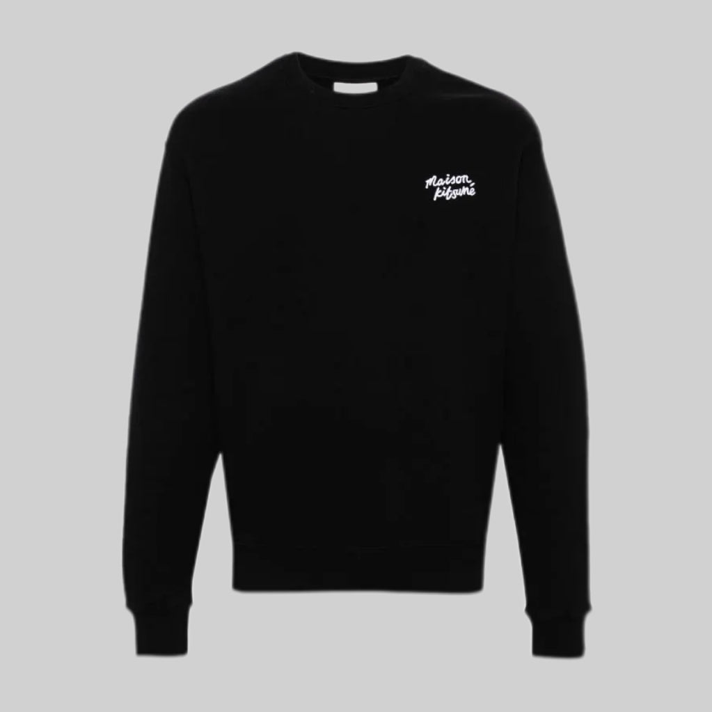 Maison Kitsuné sweater, men, frontside, black