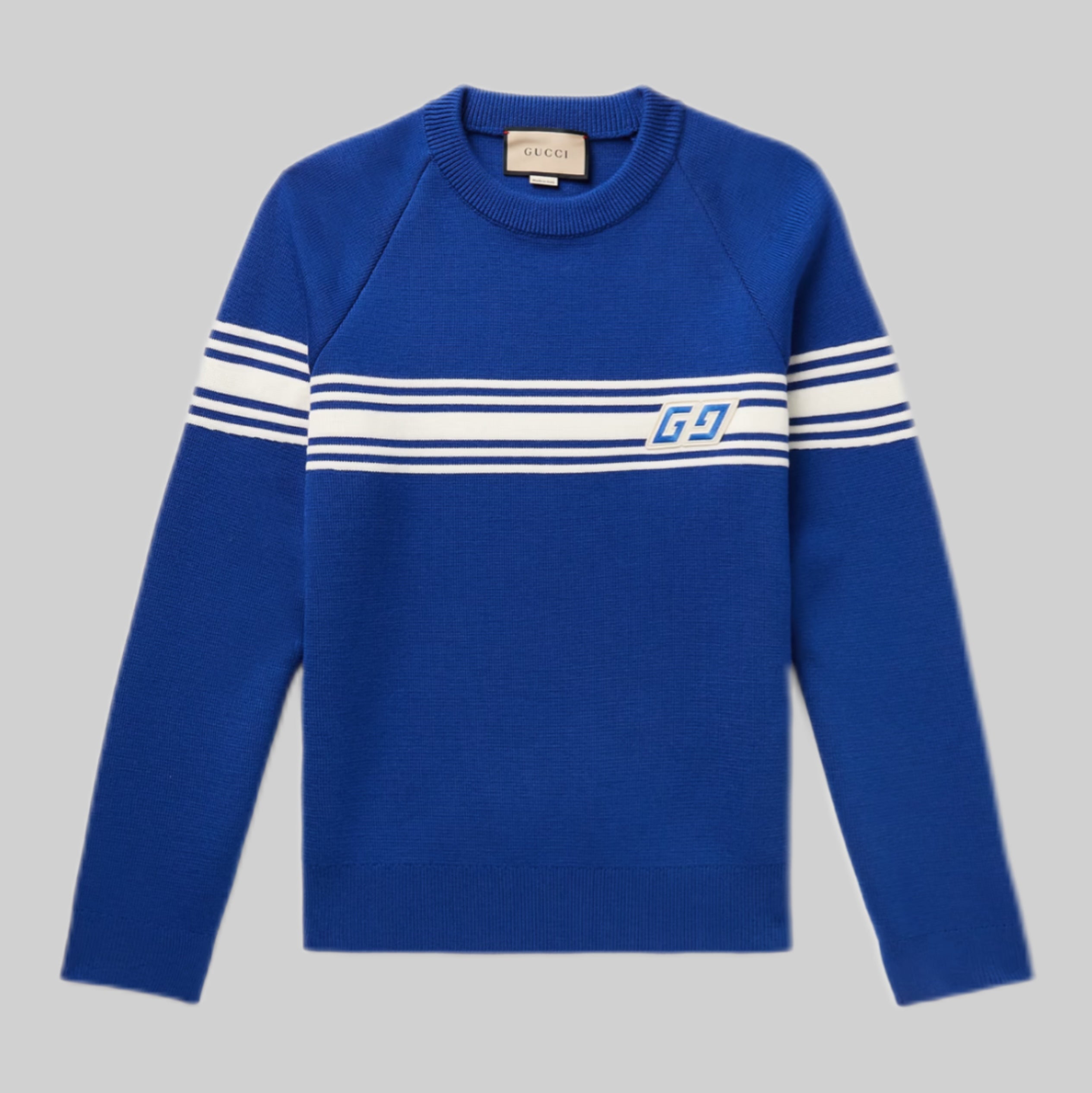 GUCCI sweater, blue, frontside, men
