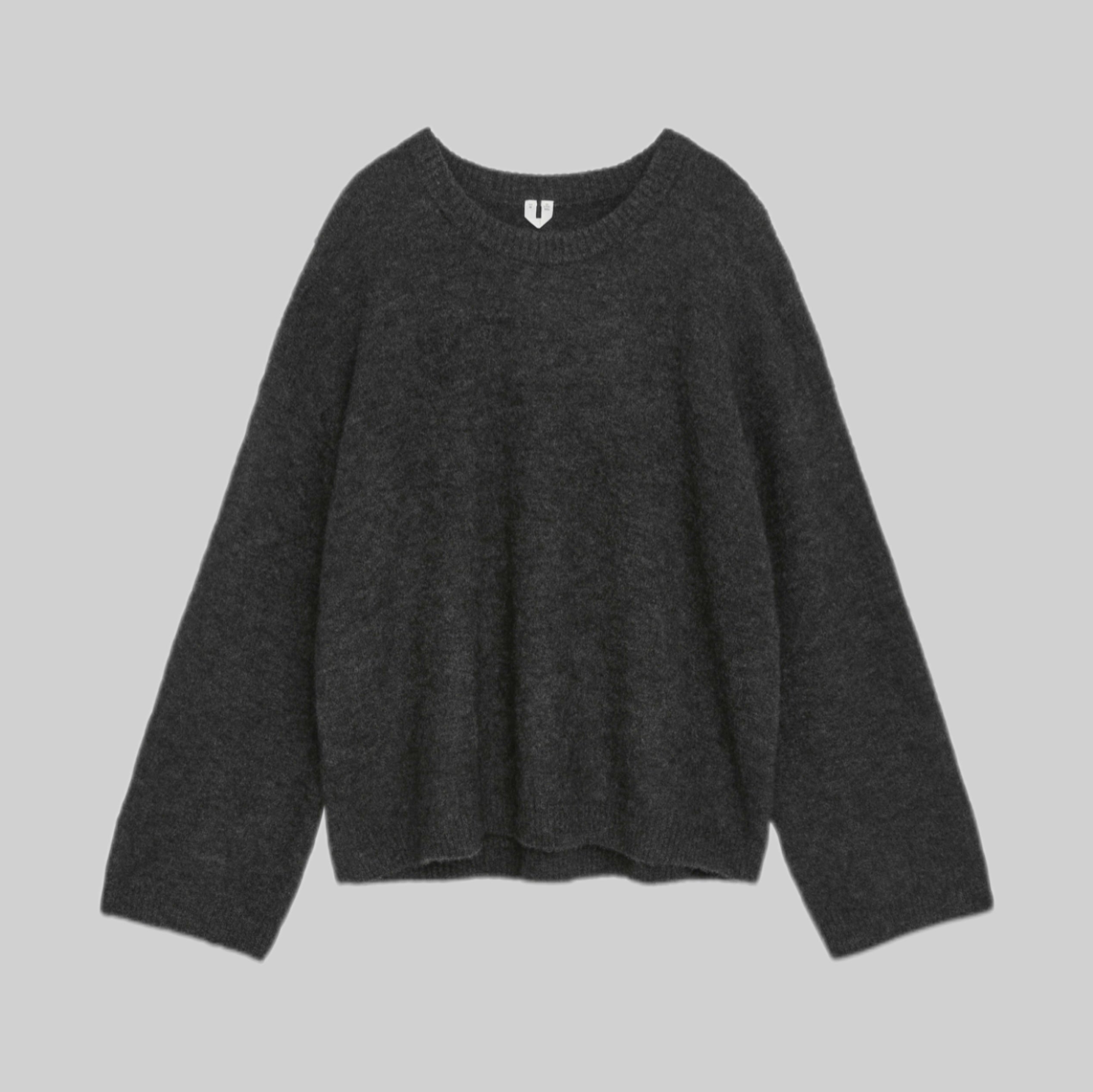 Arket knitwear, gray women, frontside