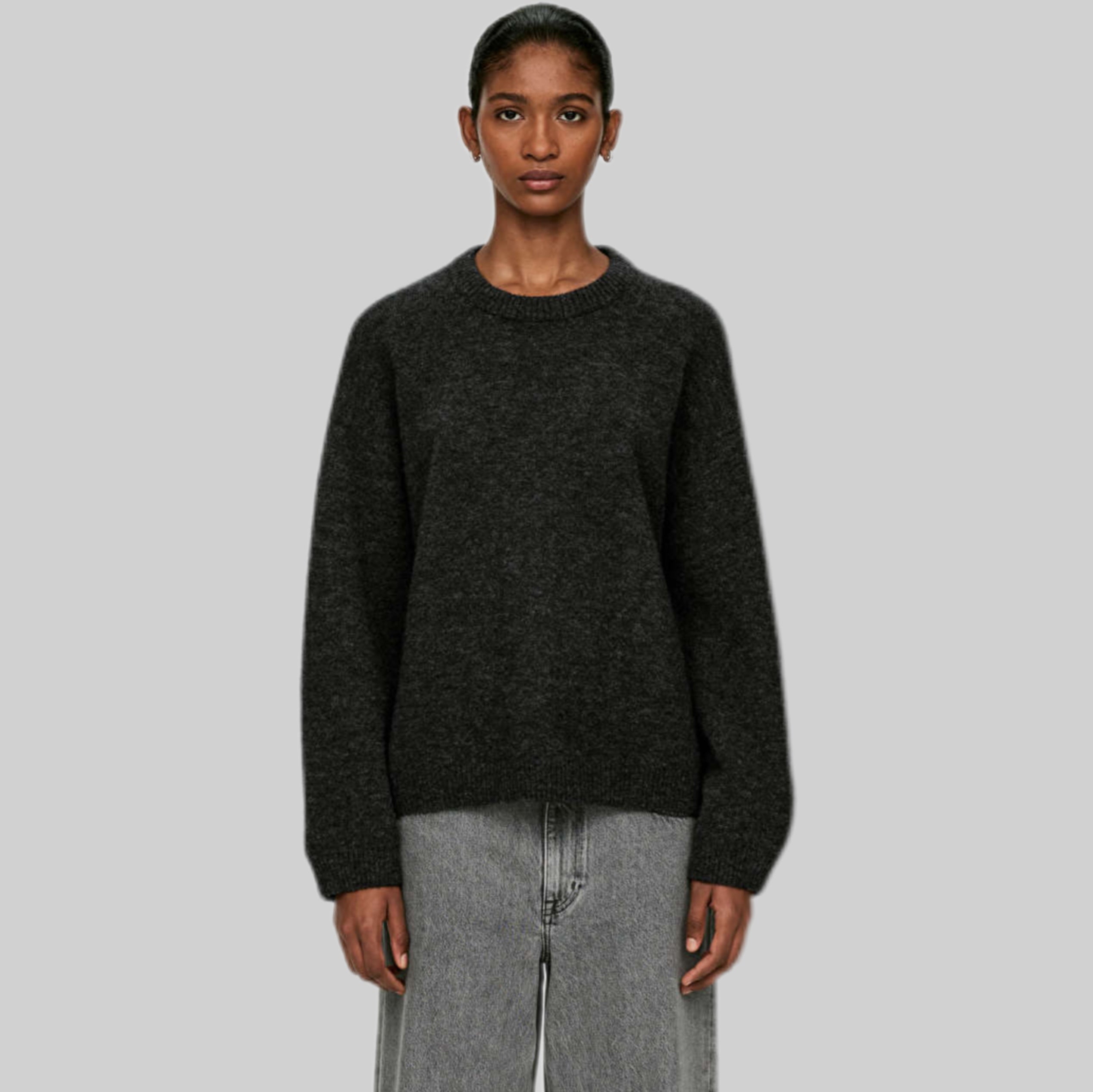 Arket knitwear, gray women, frontside, model