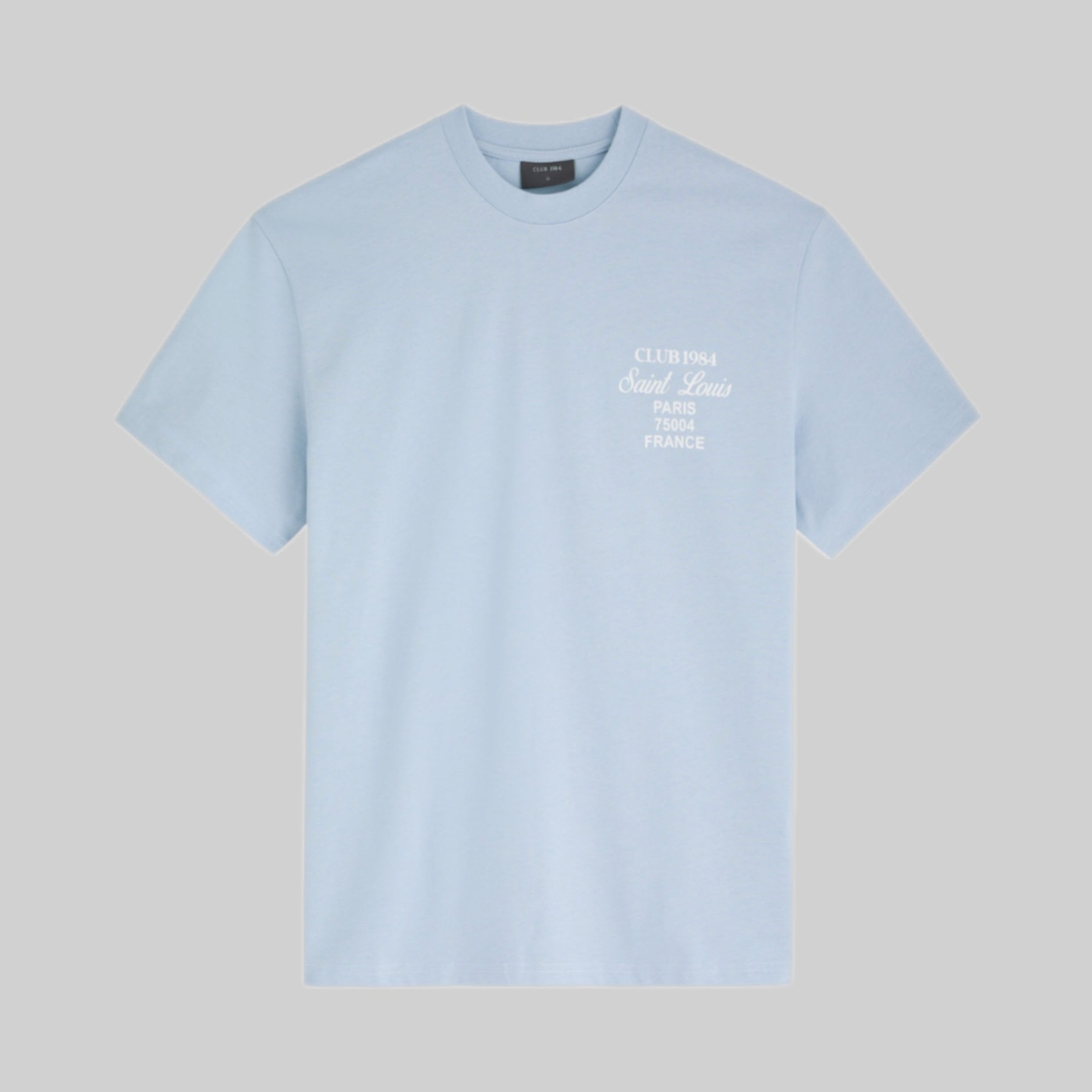 CLUB 1984 t-shirt, men, frontside, blue