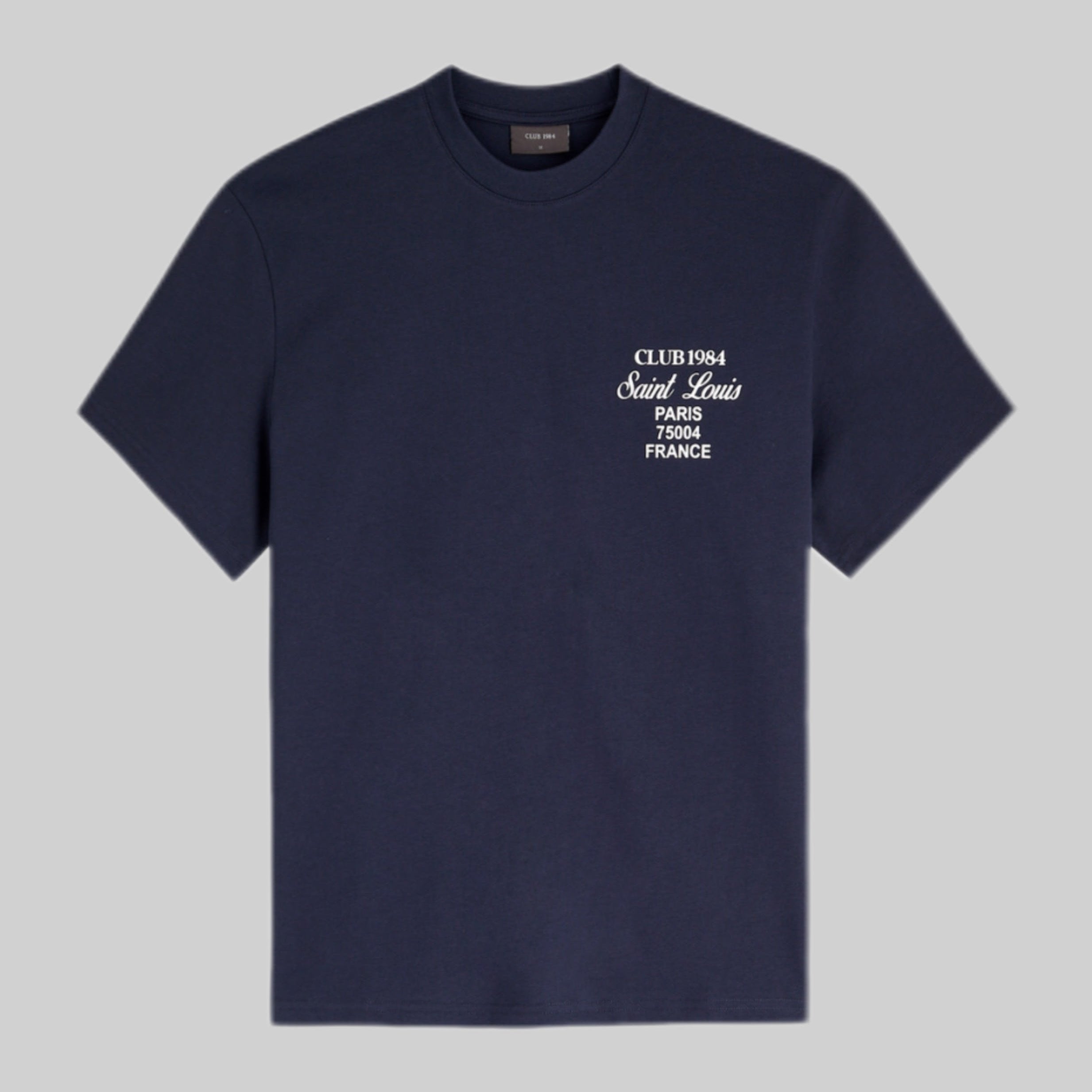 CLUB 1984 t-shirt, men, frontside, blue