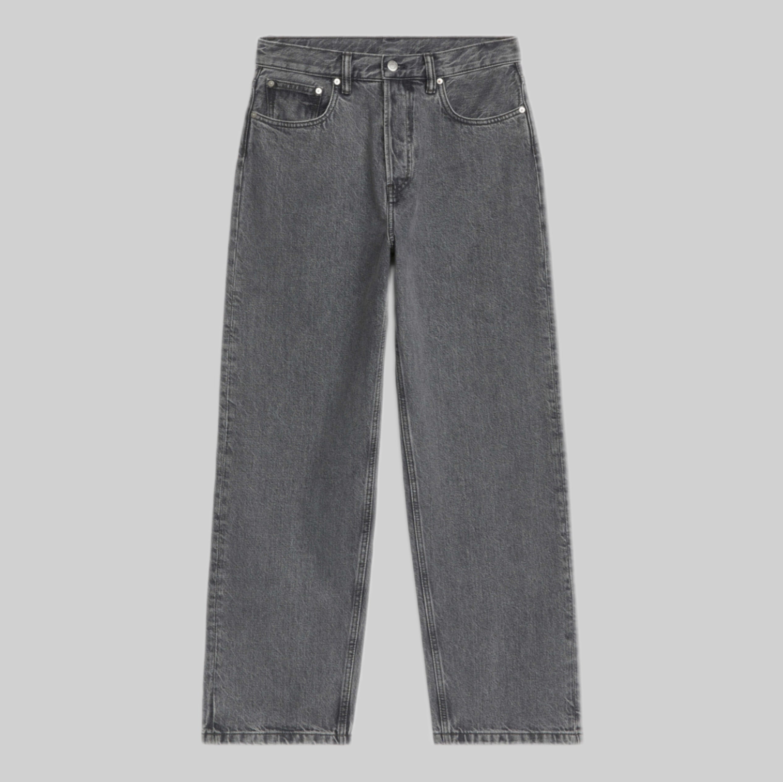 Arket jeans, men, frontside, gray