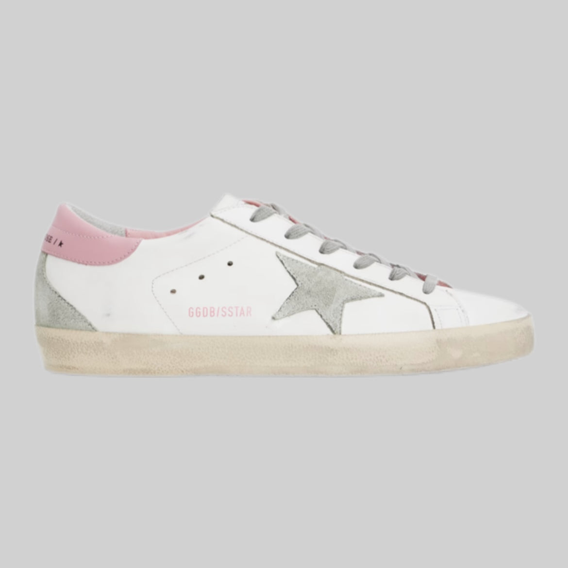 Golden Goose sneakers, women, pink, white, frontside