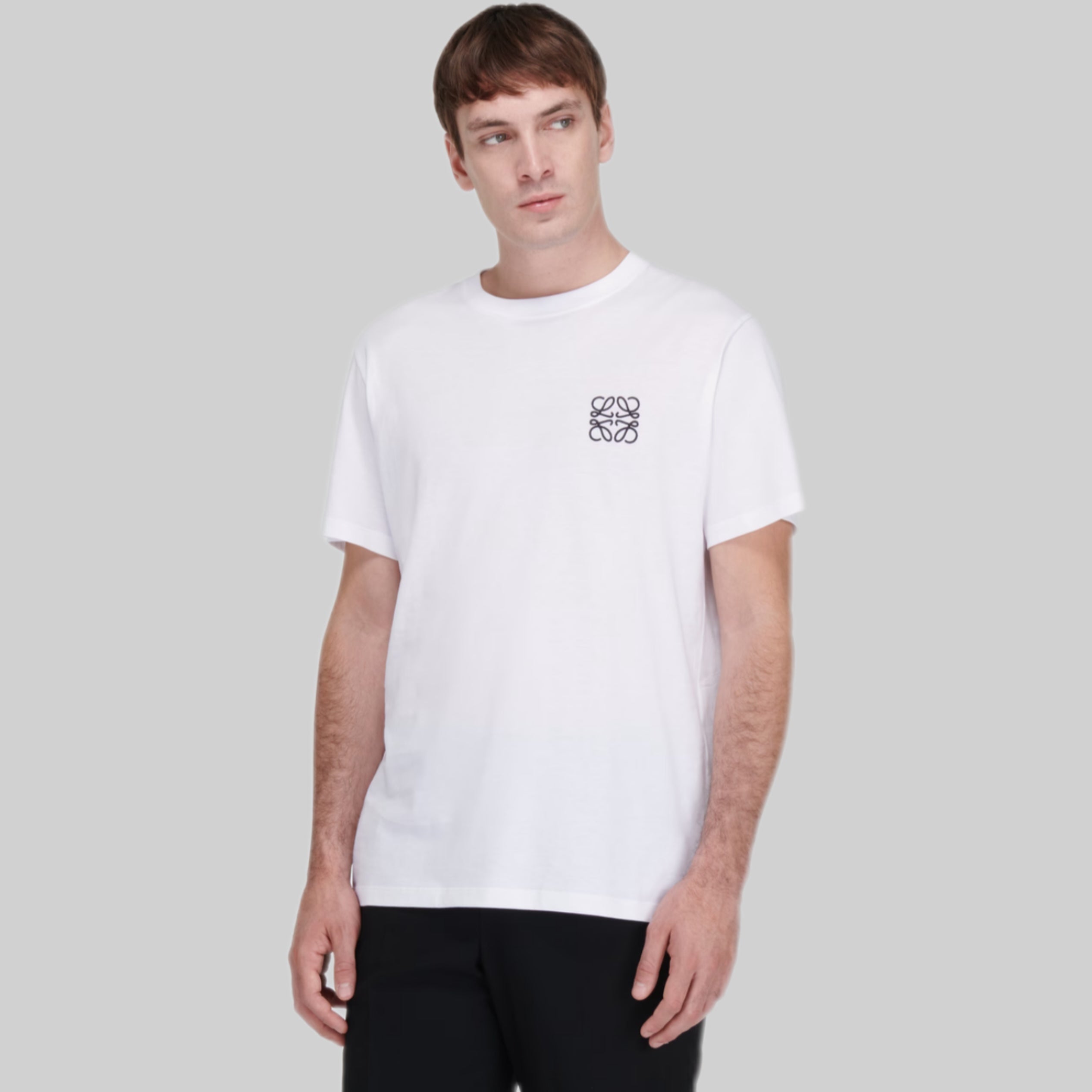 LOEWE t-shirt, men, frontside, white, model