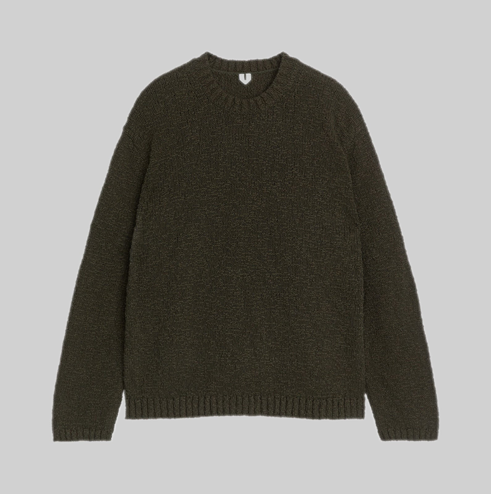 Arket knitwear, dark green, men, frontside