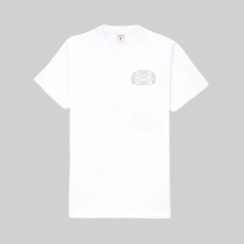 Sporty & Rich t-shirt, men, frontside, white