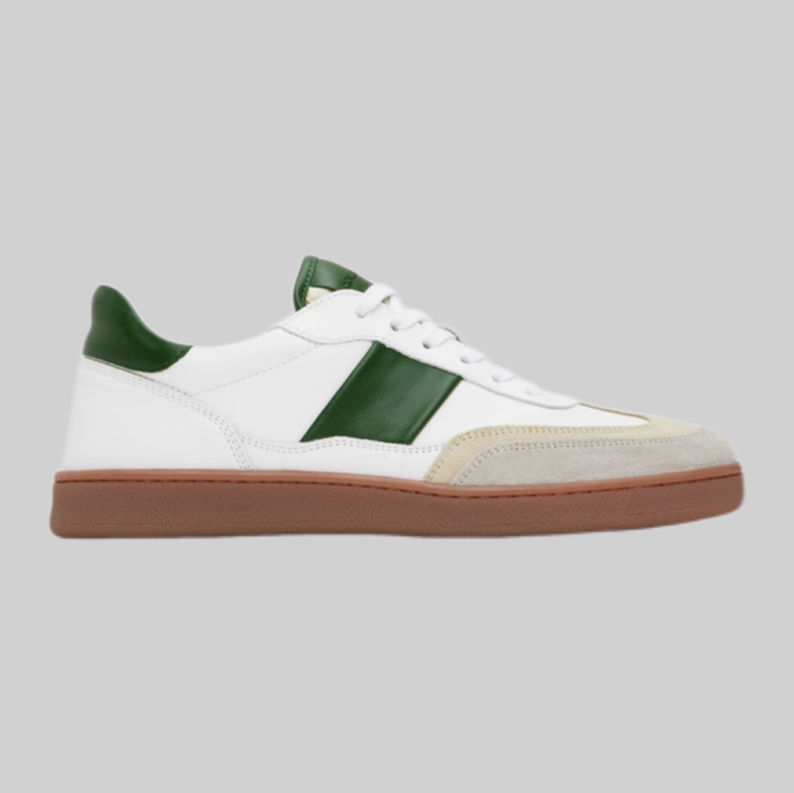 COLLEGIUM sneakers, men, frontside, white and green