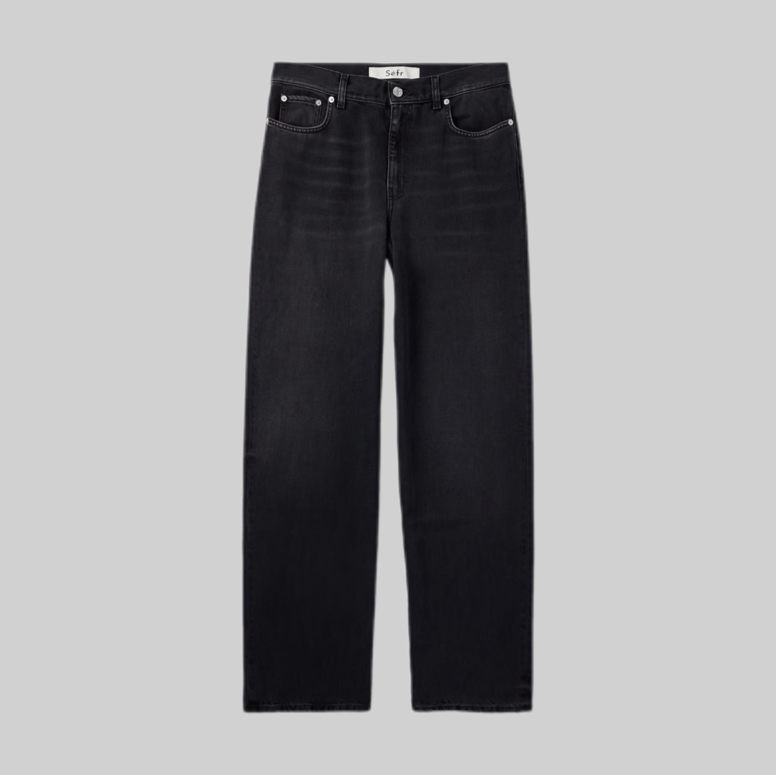 SÉFR jeans, men, frontside, black