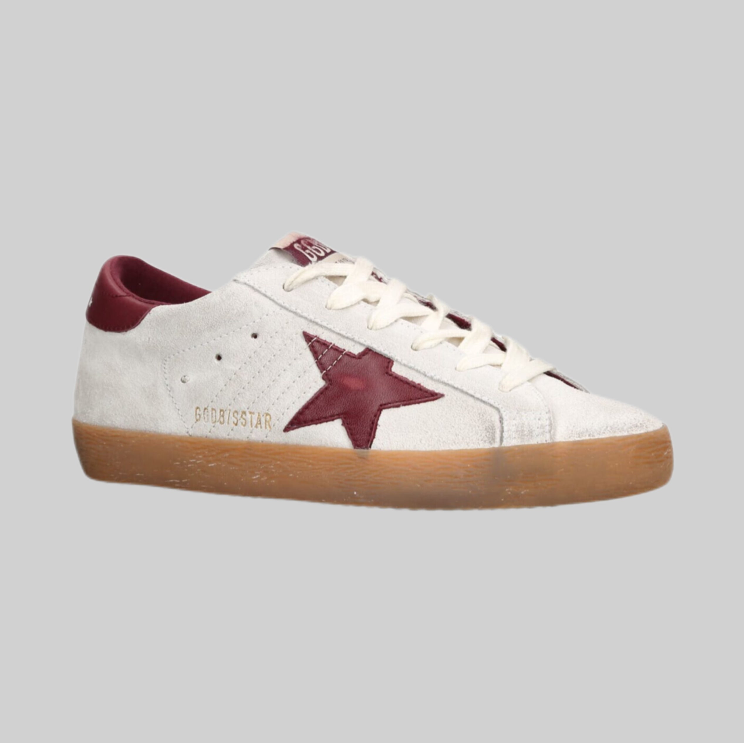 Golden Goose sneakers, women, frontside, white and red