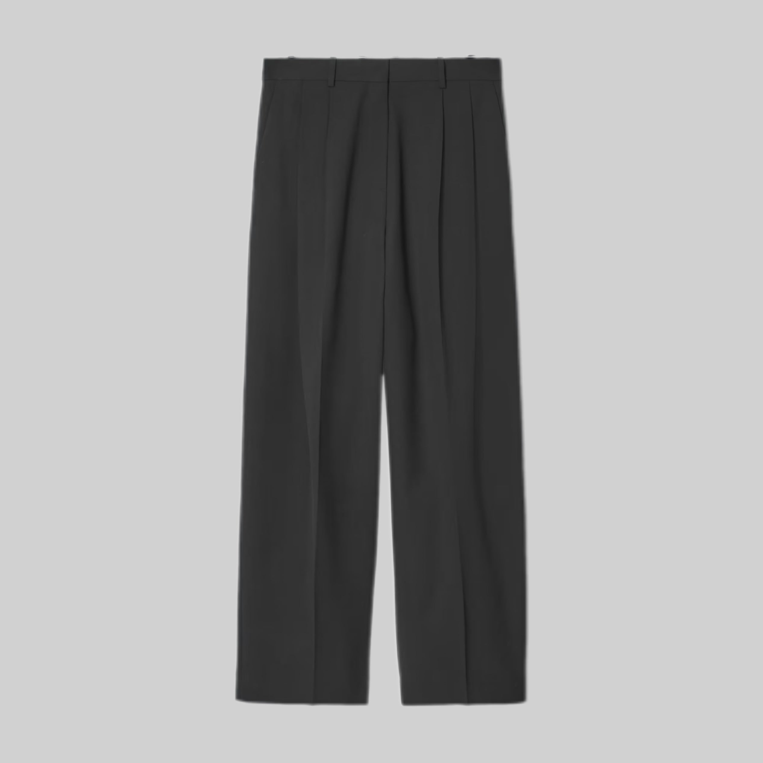 Cos pants, women, frontside, black