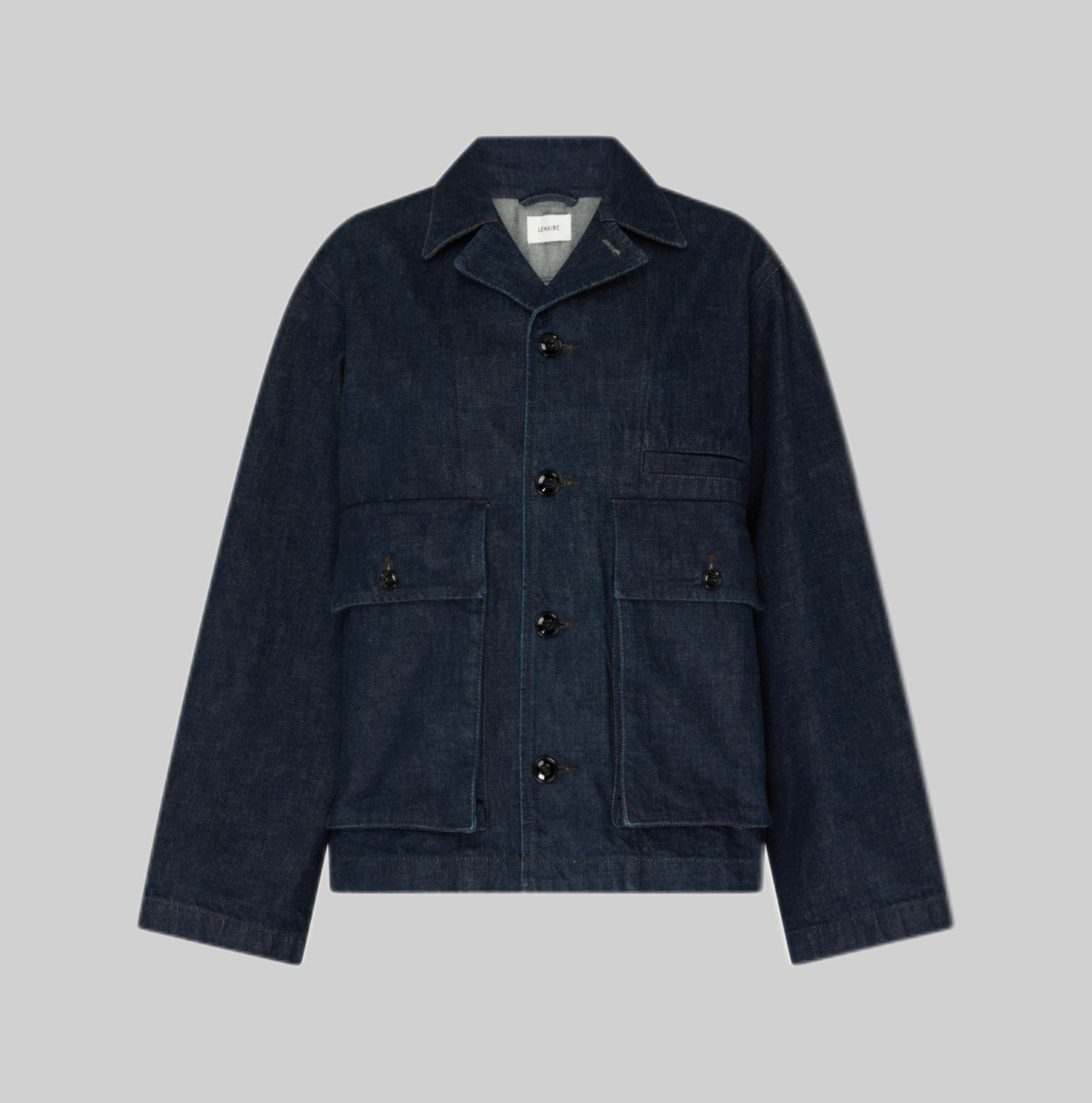 LEMAIRE jacket, women, frontside, blue