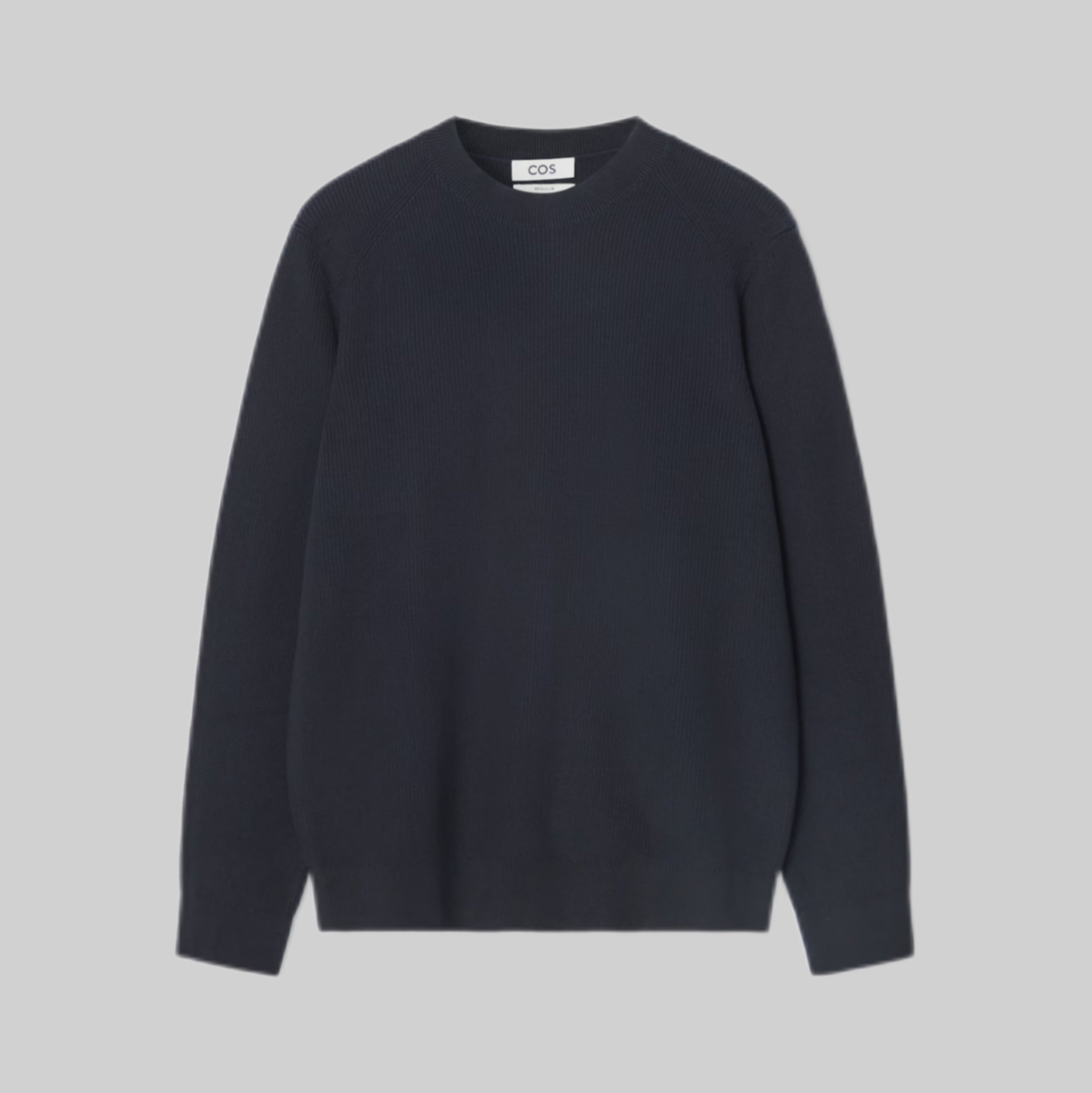 Cos knitwear, men, frontside, navy