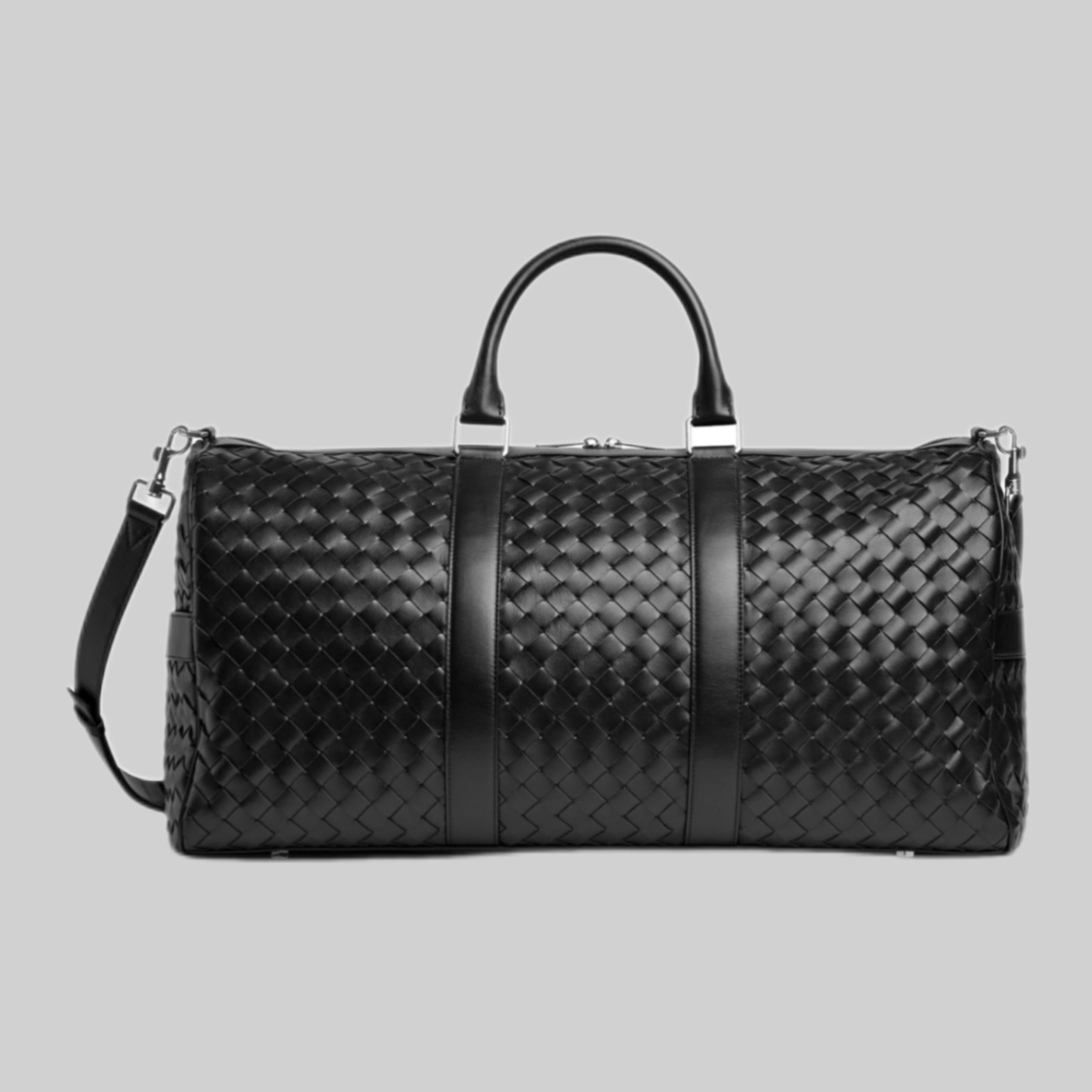 BOTTEGA VENETA duffelbag, black, men, frontside